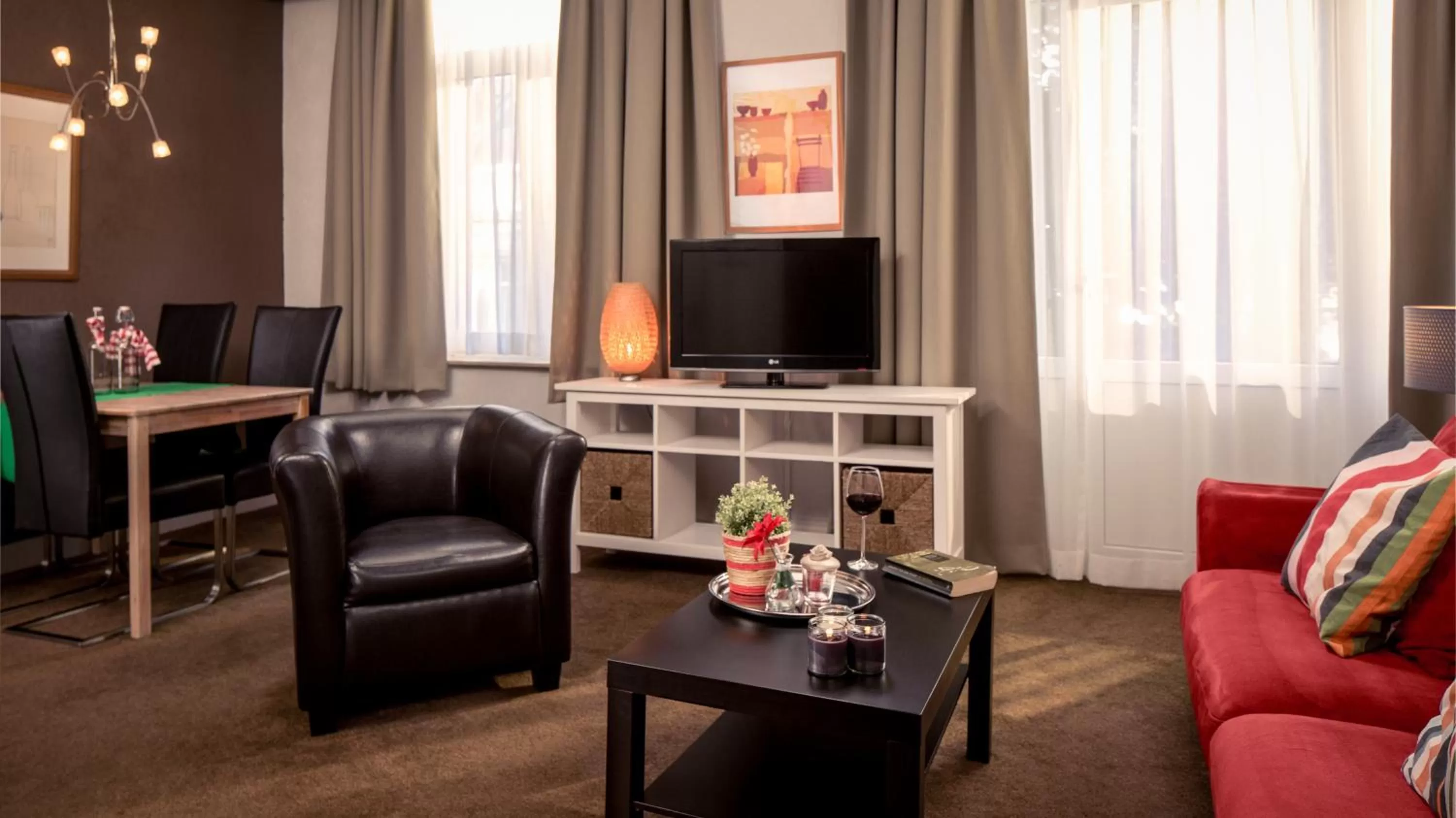 Living room in Appartementen Valkenburg