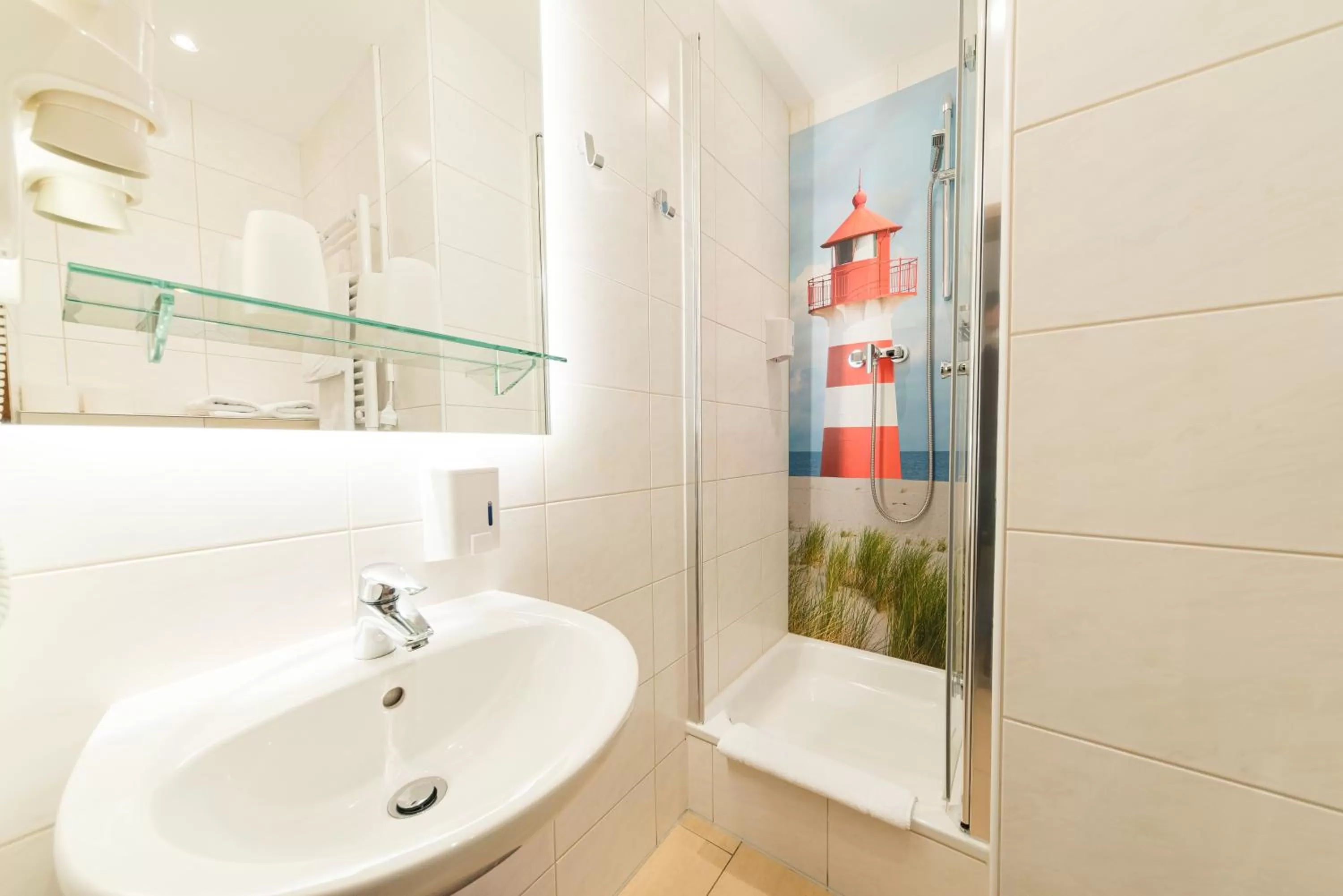 Shower in PrivatHotel Probst