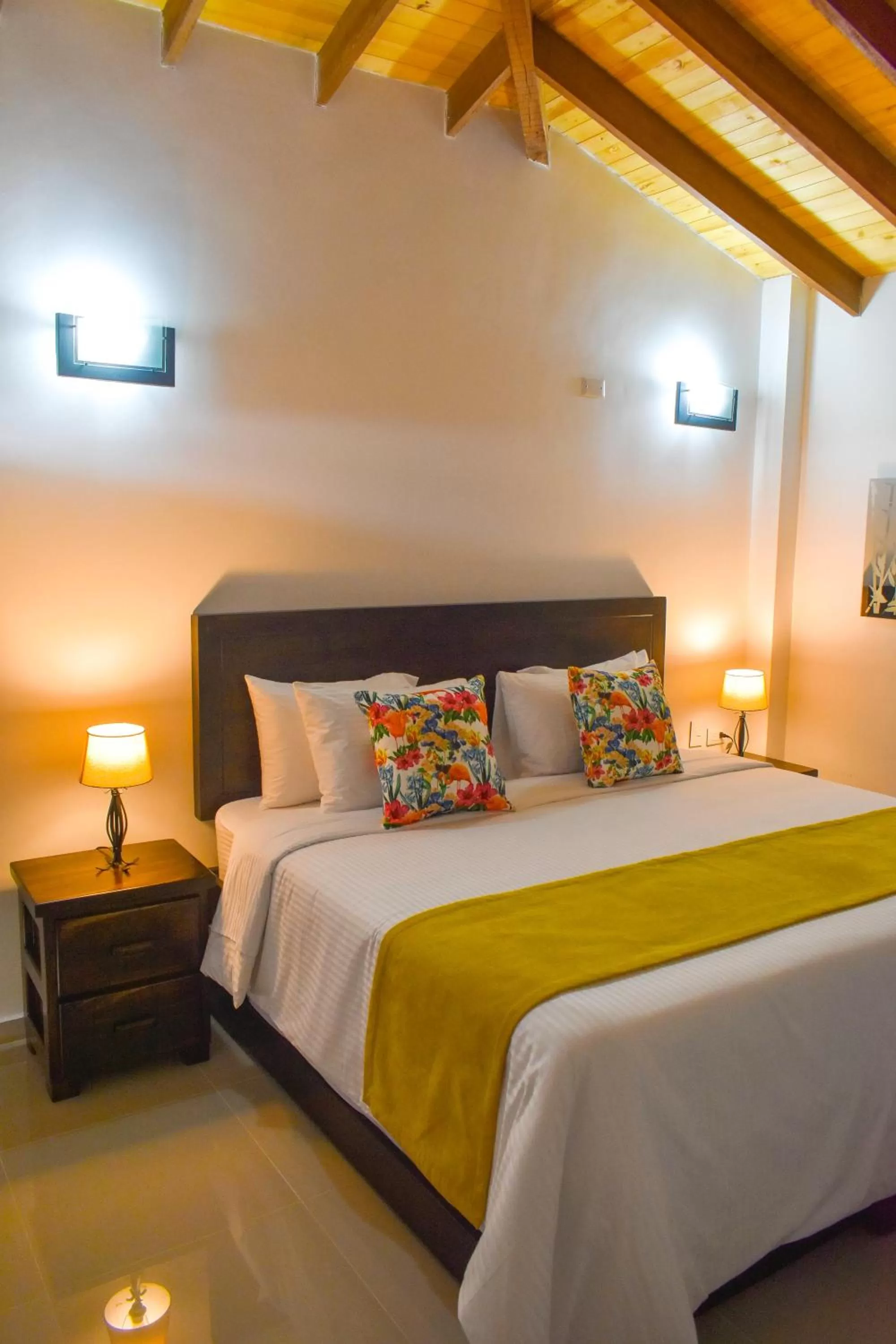 Bed in Guaduales Ecohotel