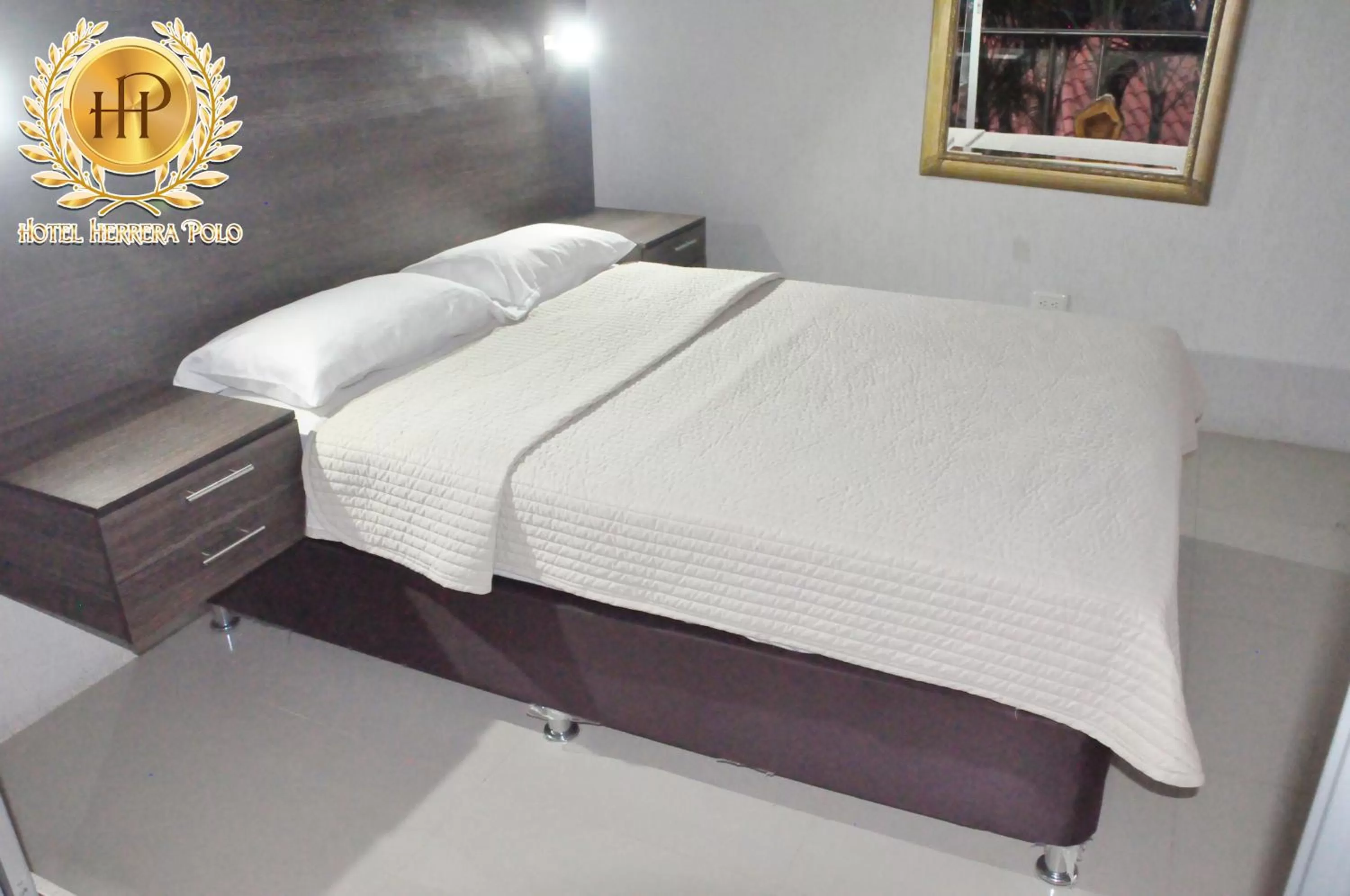 Bed in Hotel Herrera Polo
