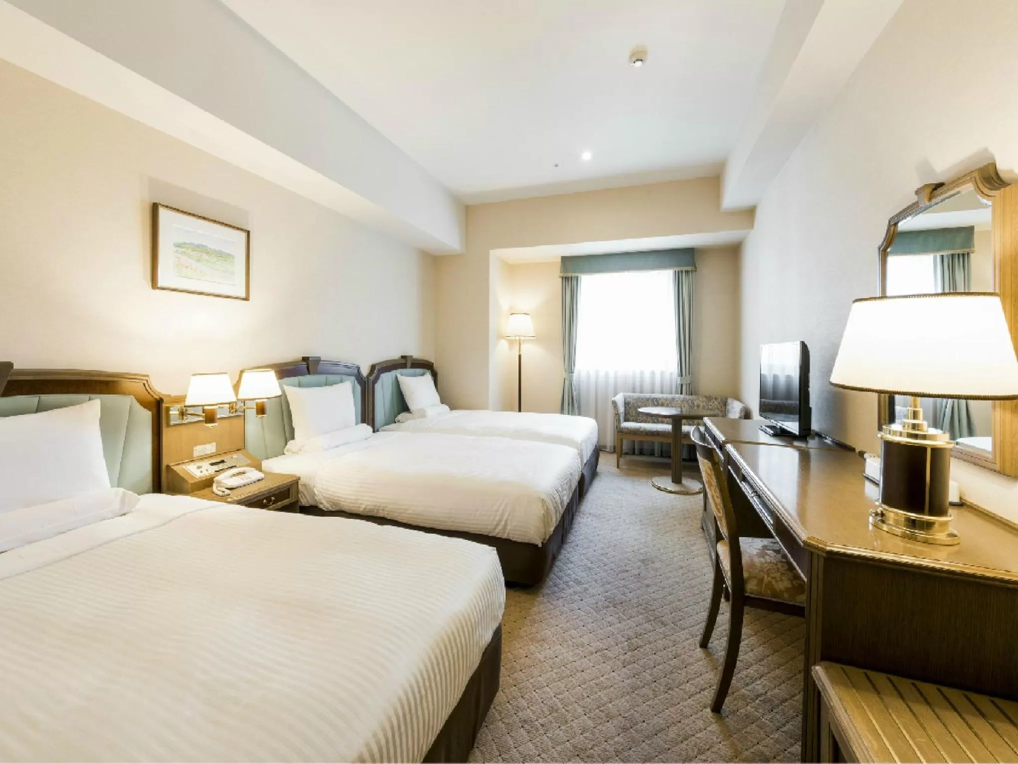 Photo of the whole room, Bed in HOTEL MYSTAYS Sapporo Aspen