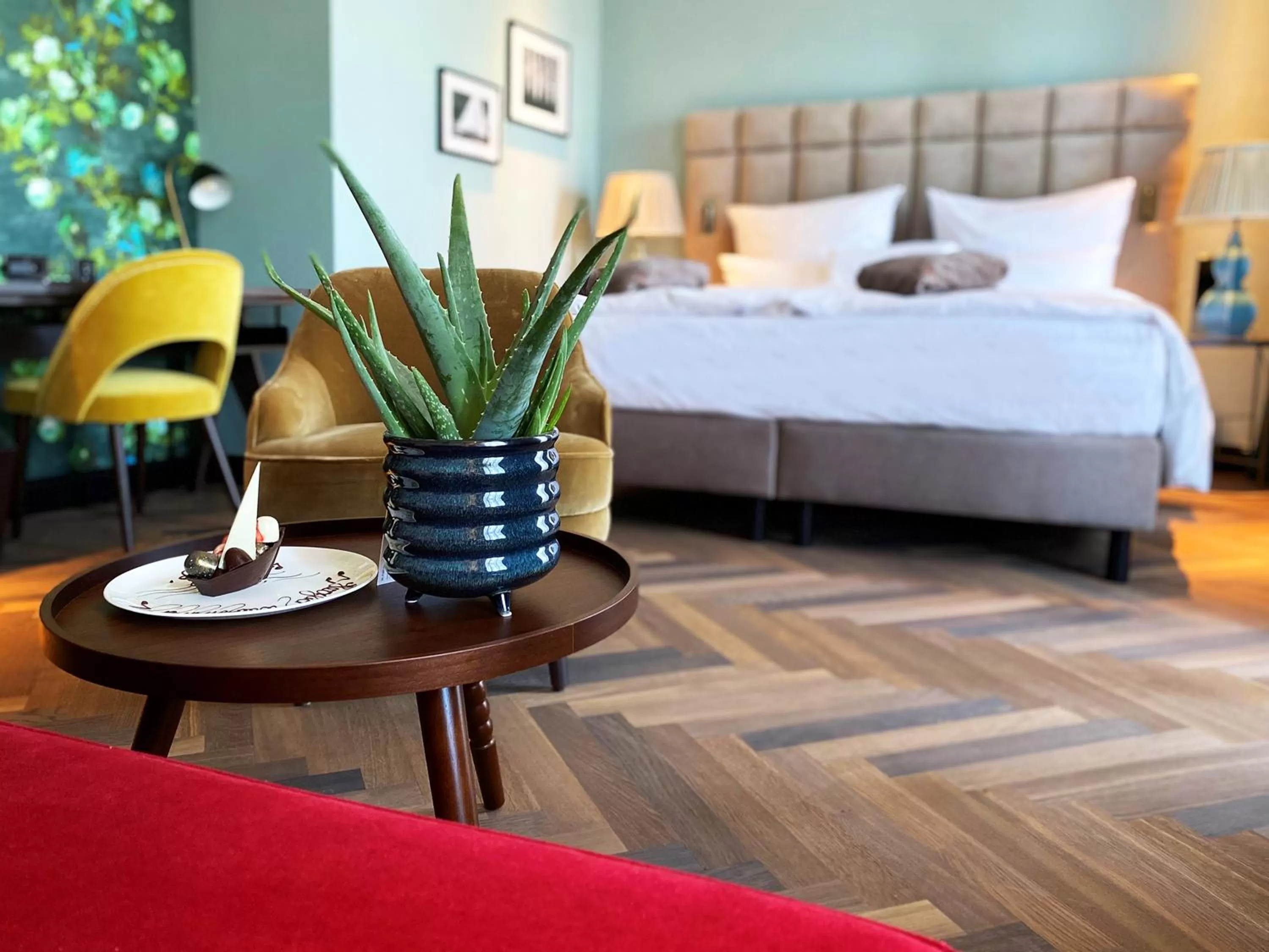 Living room, Bed in Das James