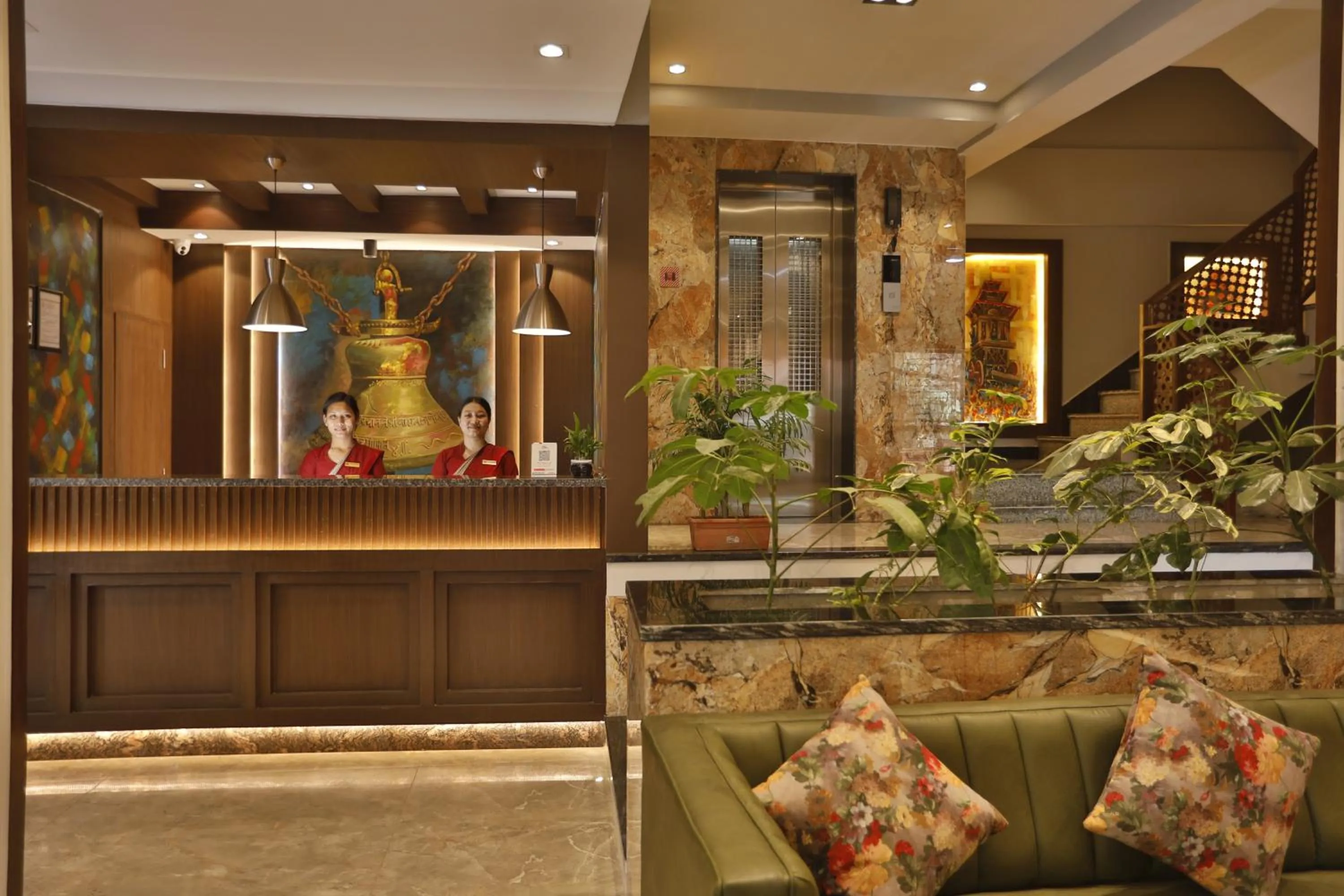 Lobby or reception in Lakhey Hotel