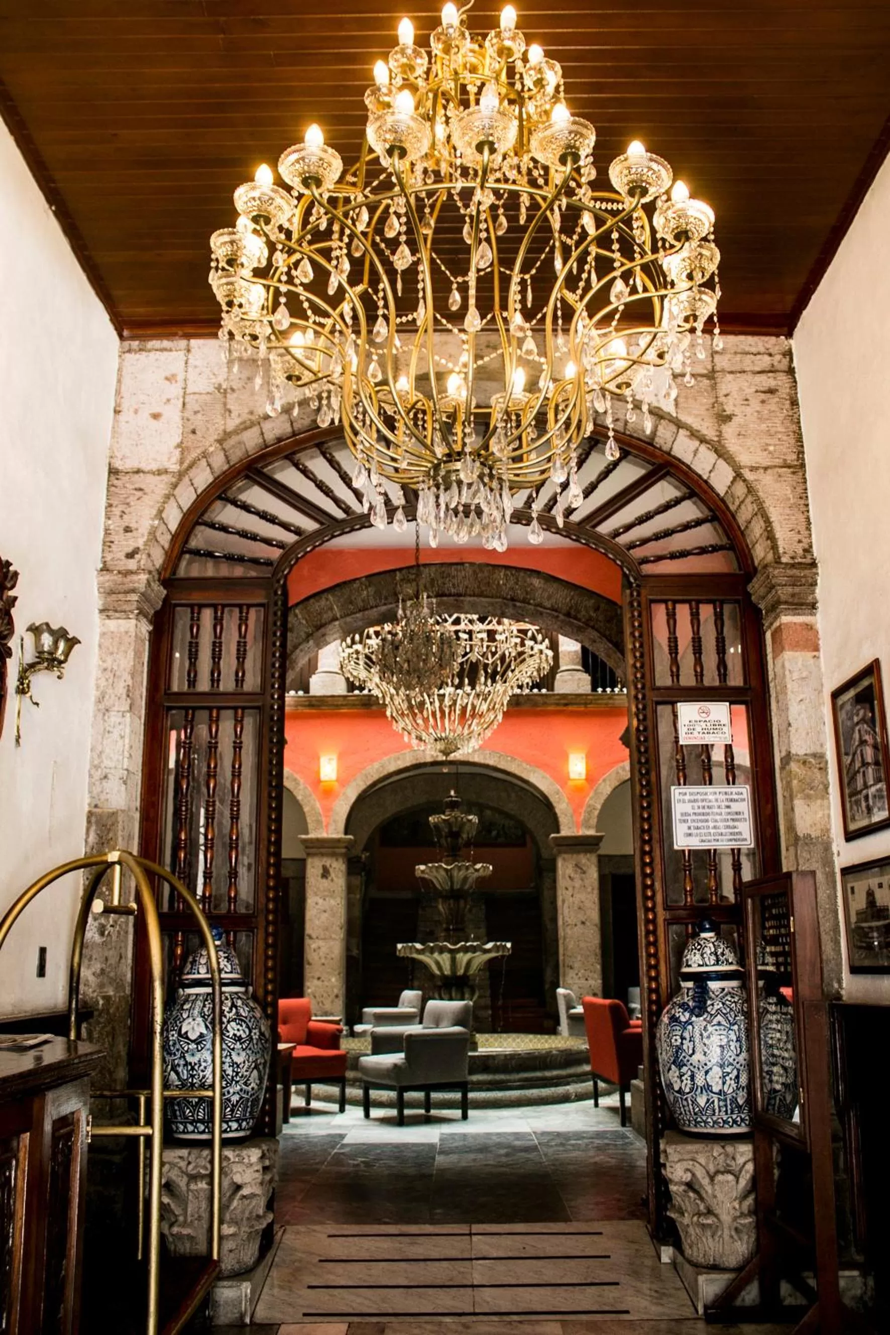Living room in Hotel Frances
