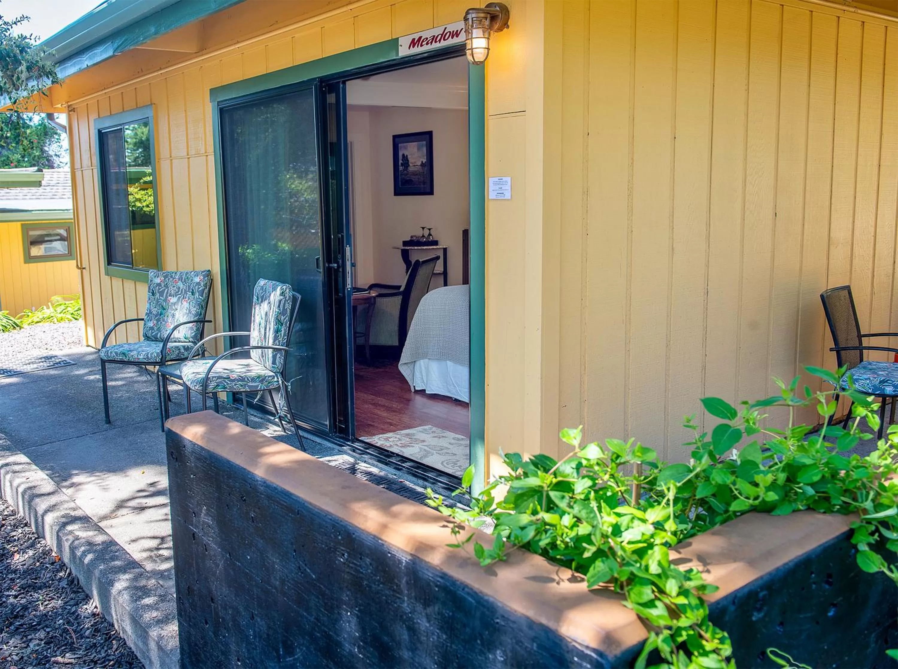 Patio in Inn at Buckhorn Cove