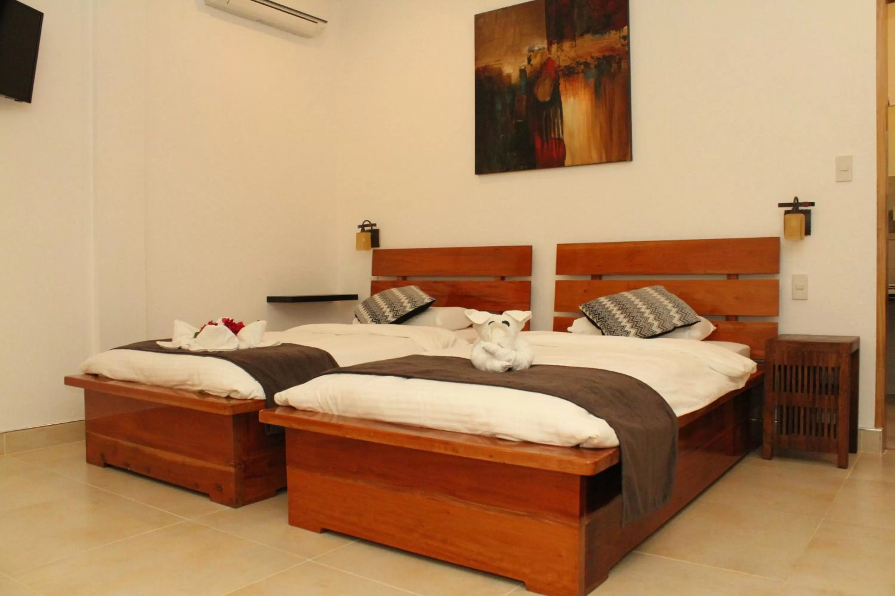 Living room, Bed in Alona's Coral Garden Resort (Adult-Only)