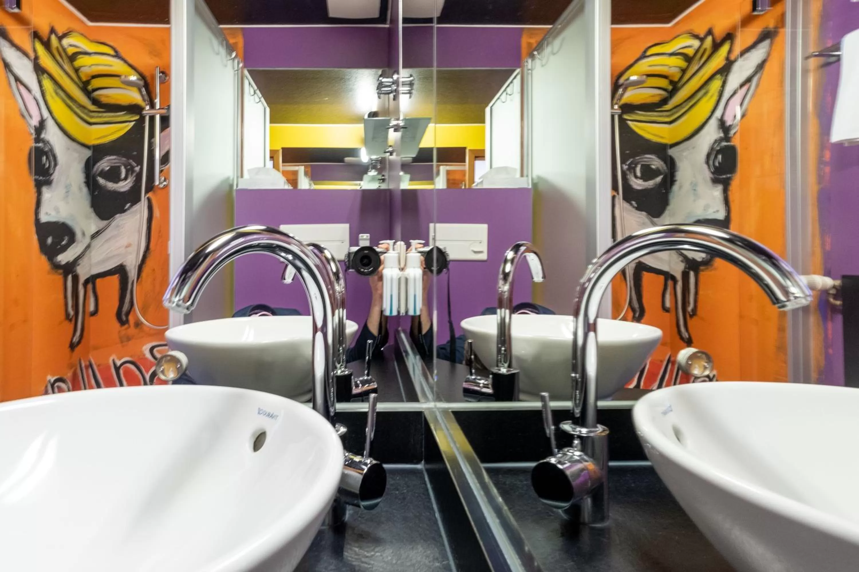 Bathroom in ART-Hotel Braun