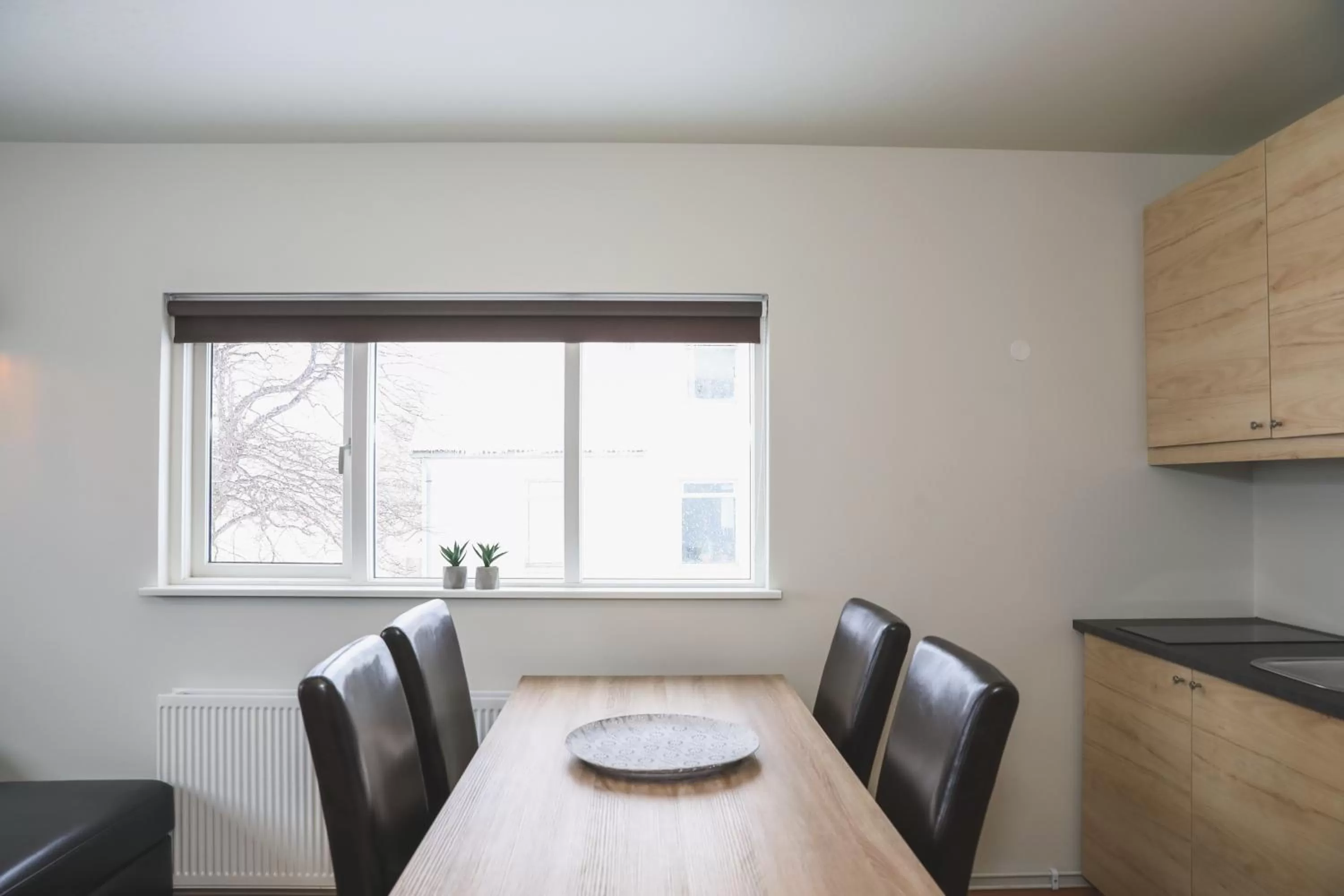 Dining area in E18 Apartments
