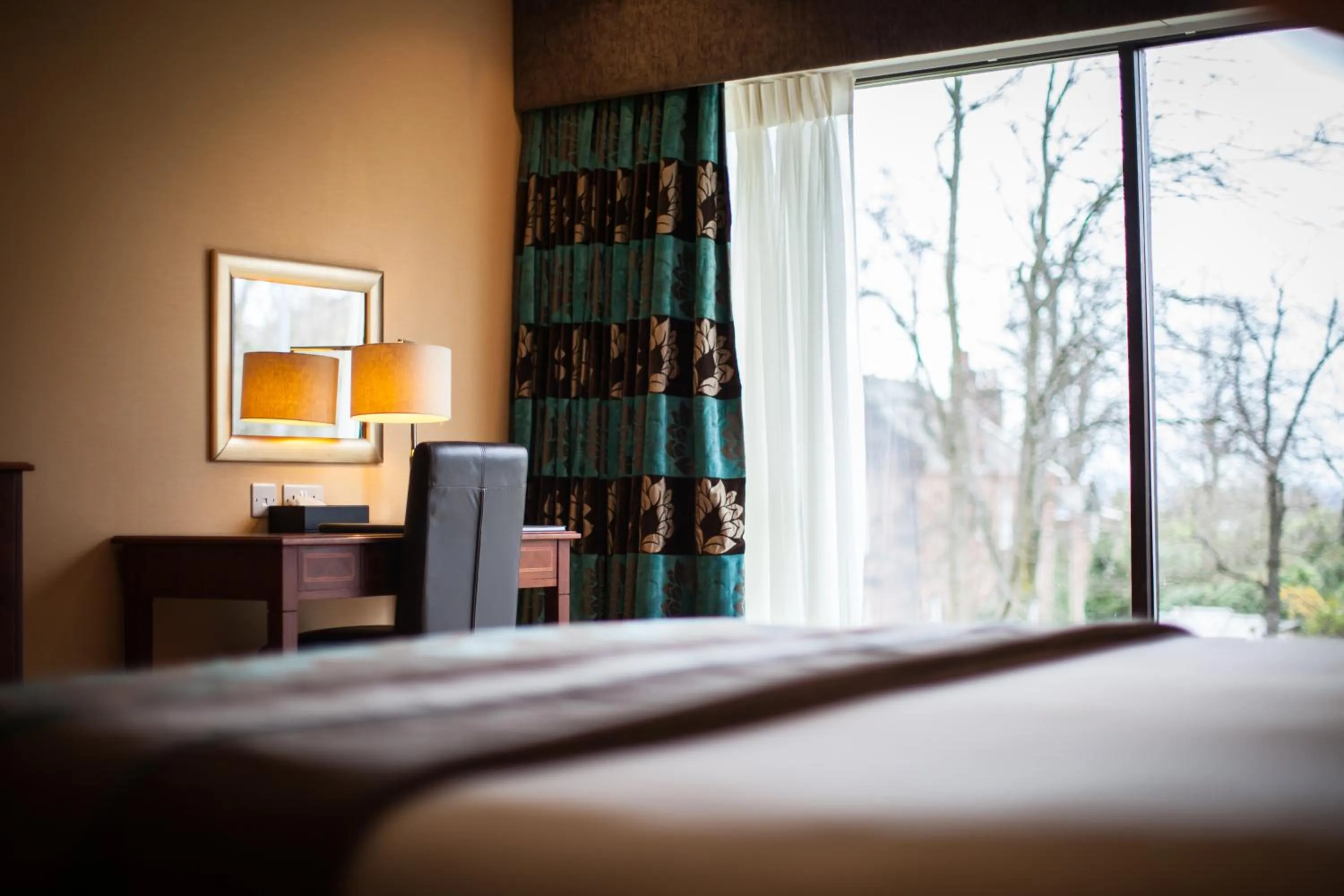 Decorative detail, Bed in Sherbrooke Castle Hotel
