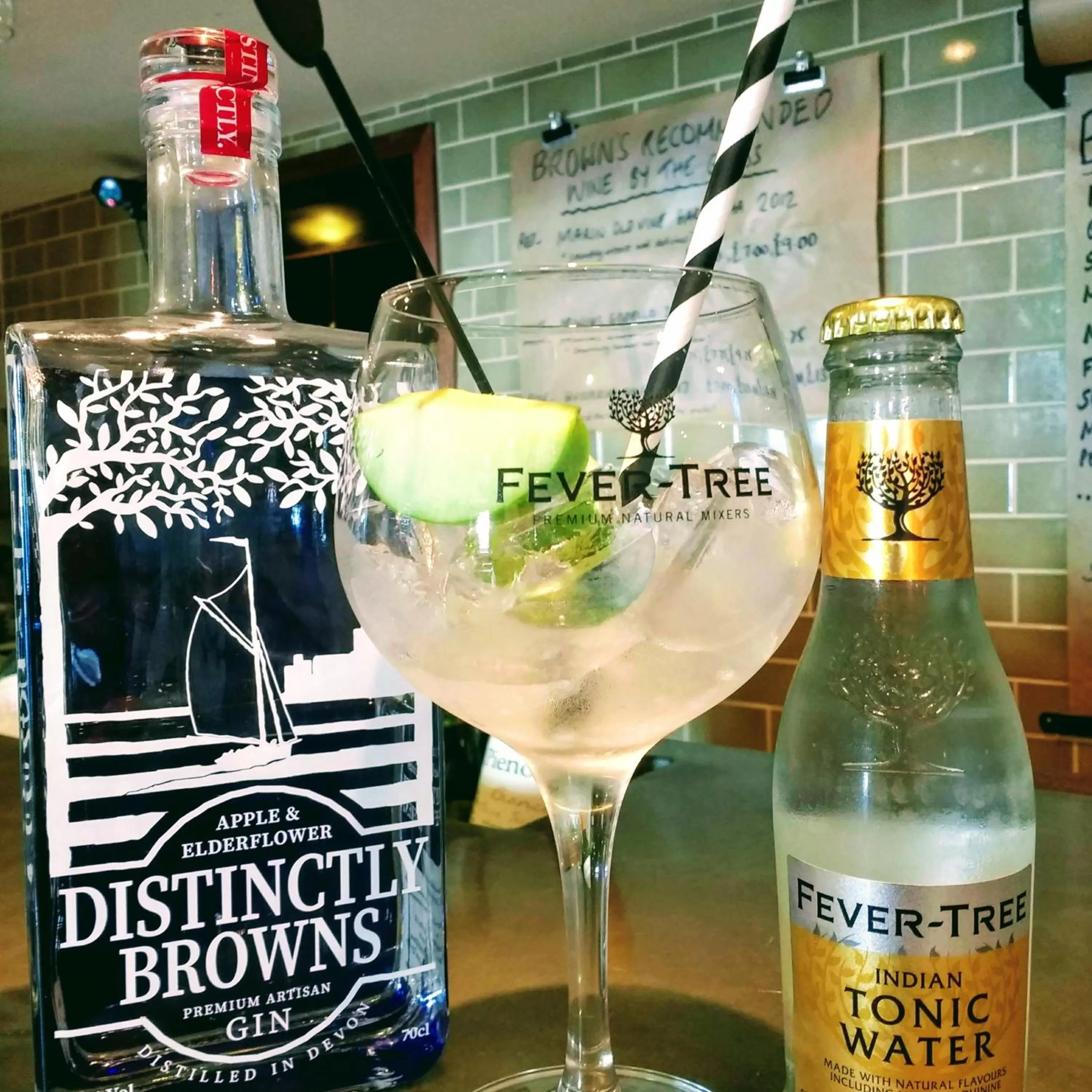 Alcoholic drinks in Browns Hotel