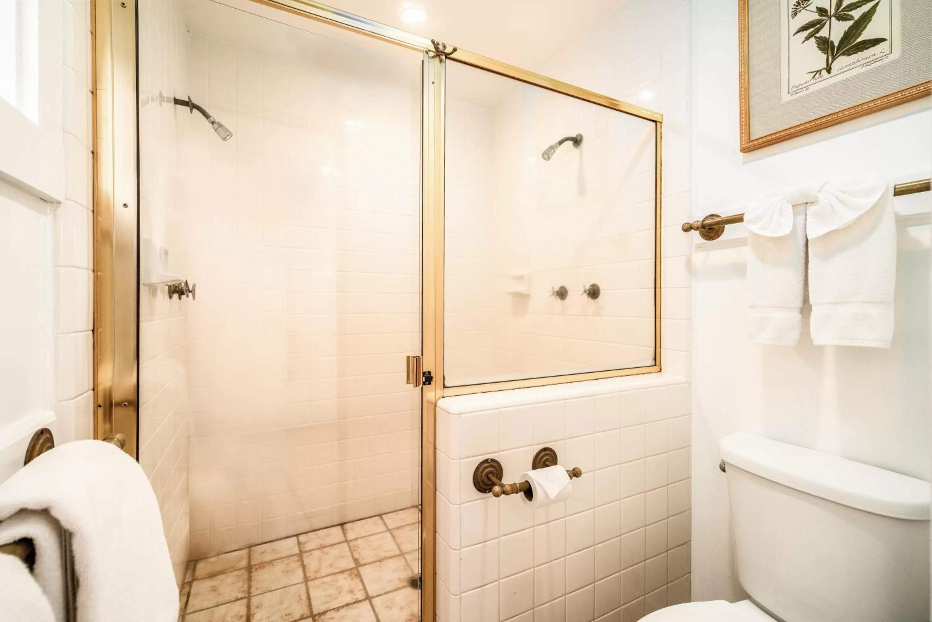 Shower in Agate Cove Inn