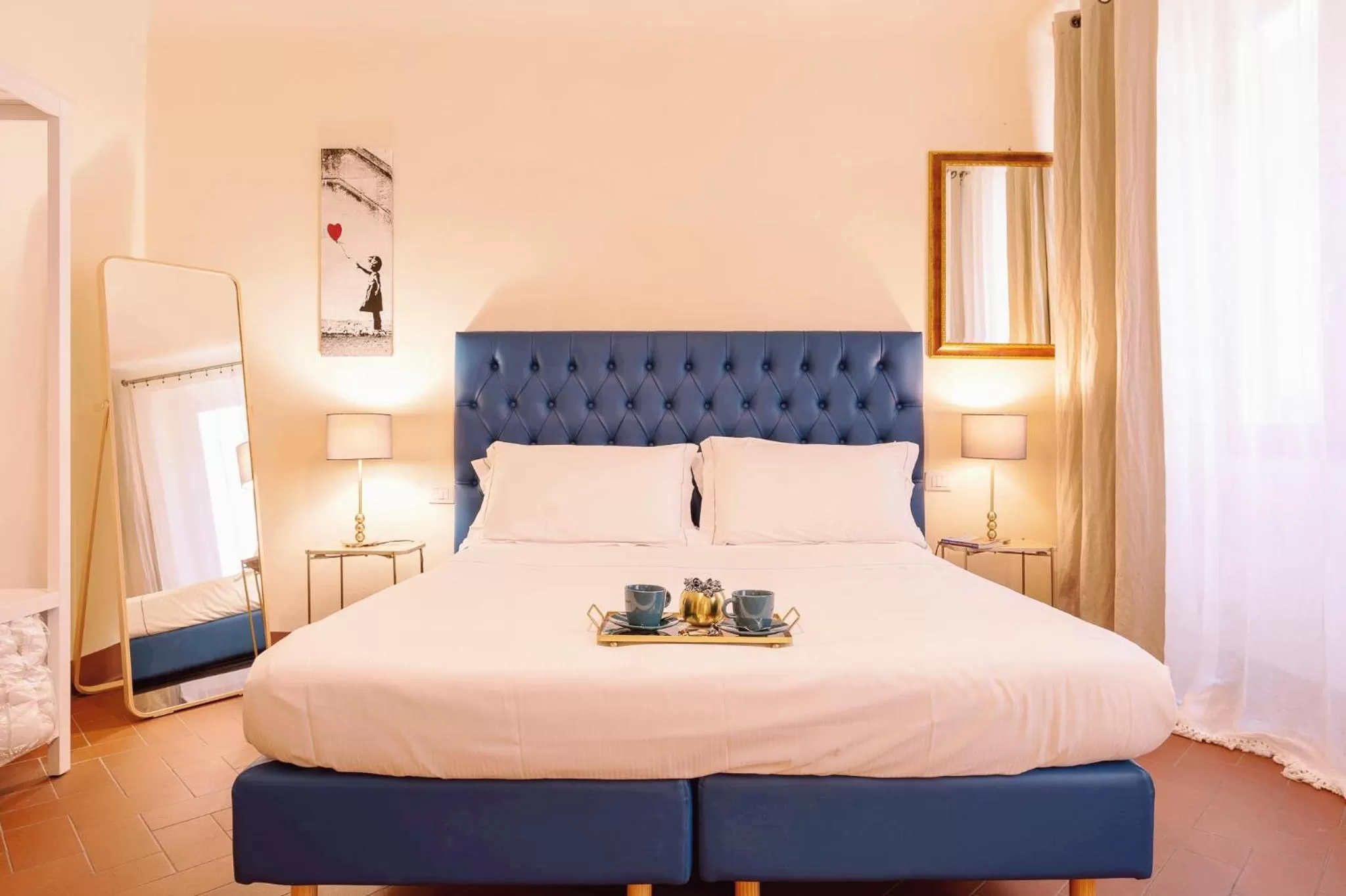 Bed in SPIRIT OF FLORENCE Boutique Rooms