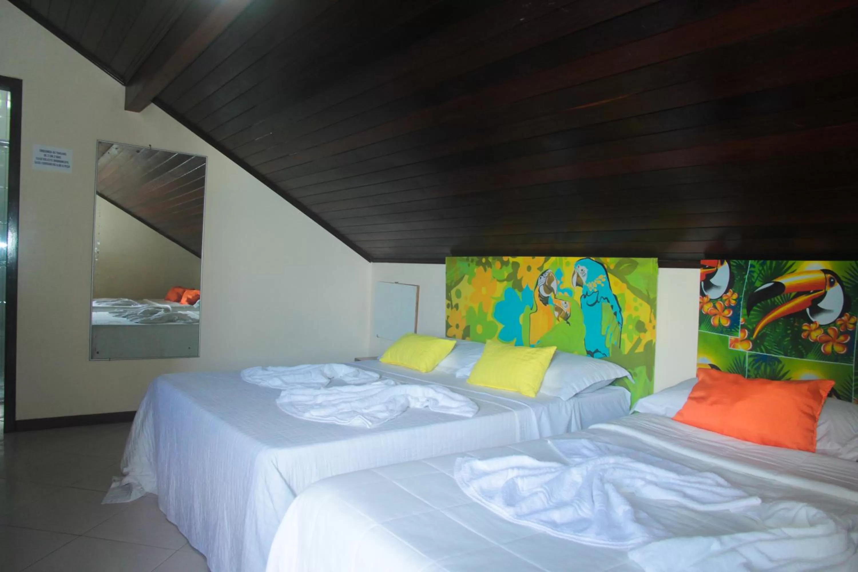 Bed in Pousada OceAnas Frente Mar Estaleiro