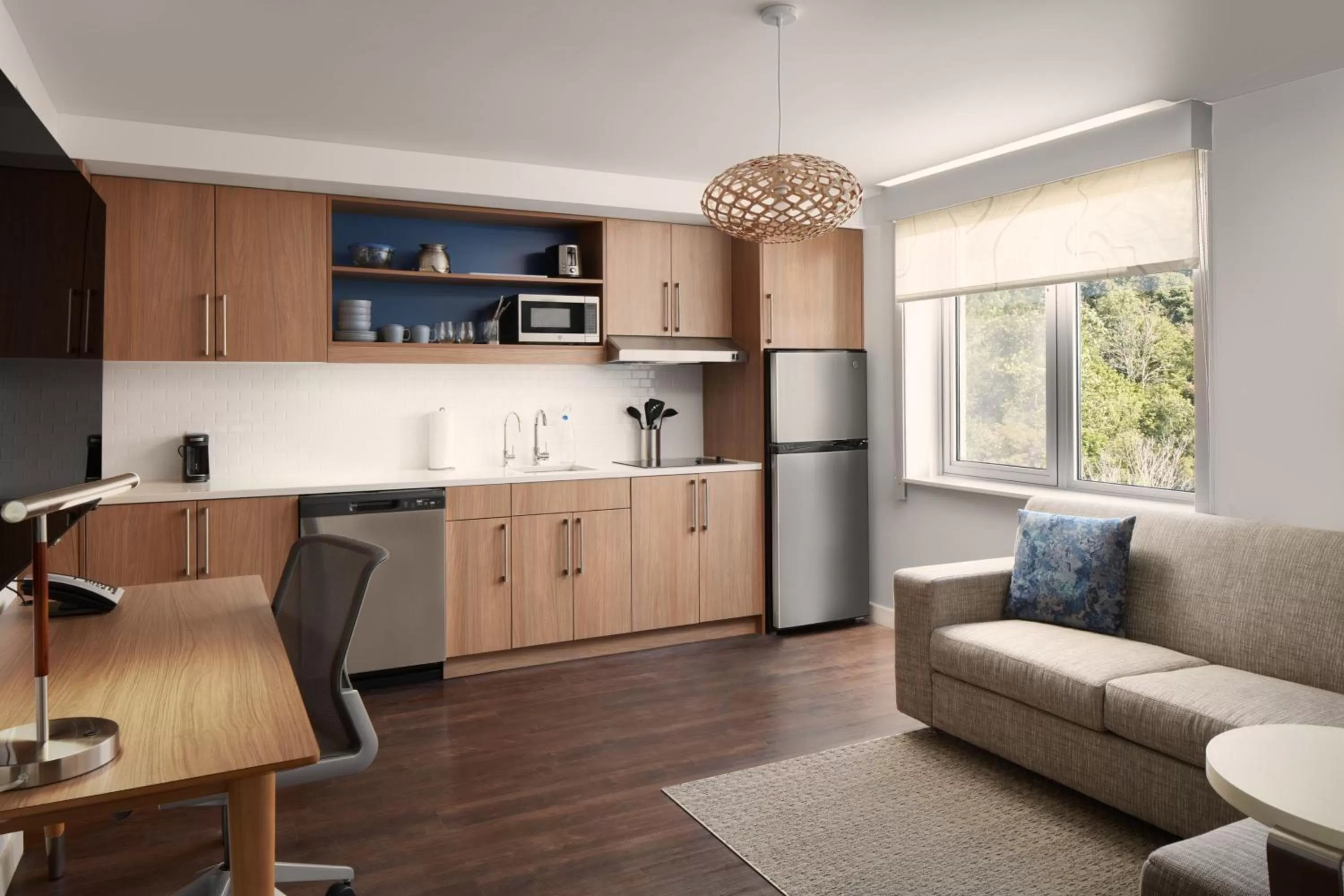 Living room in Element Asheville Downtown