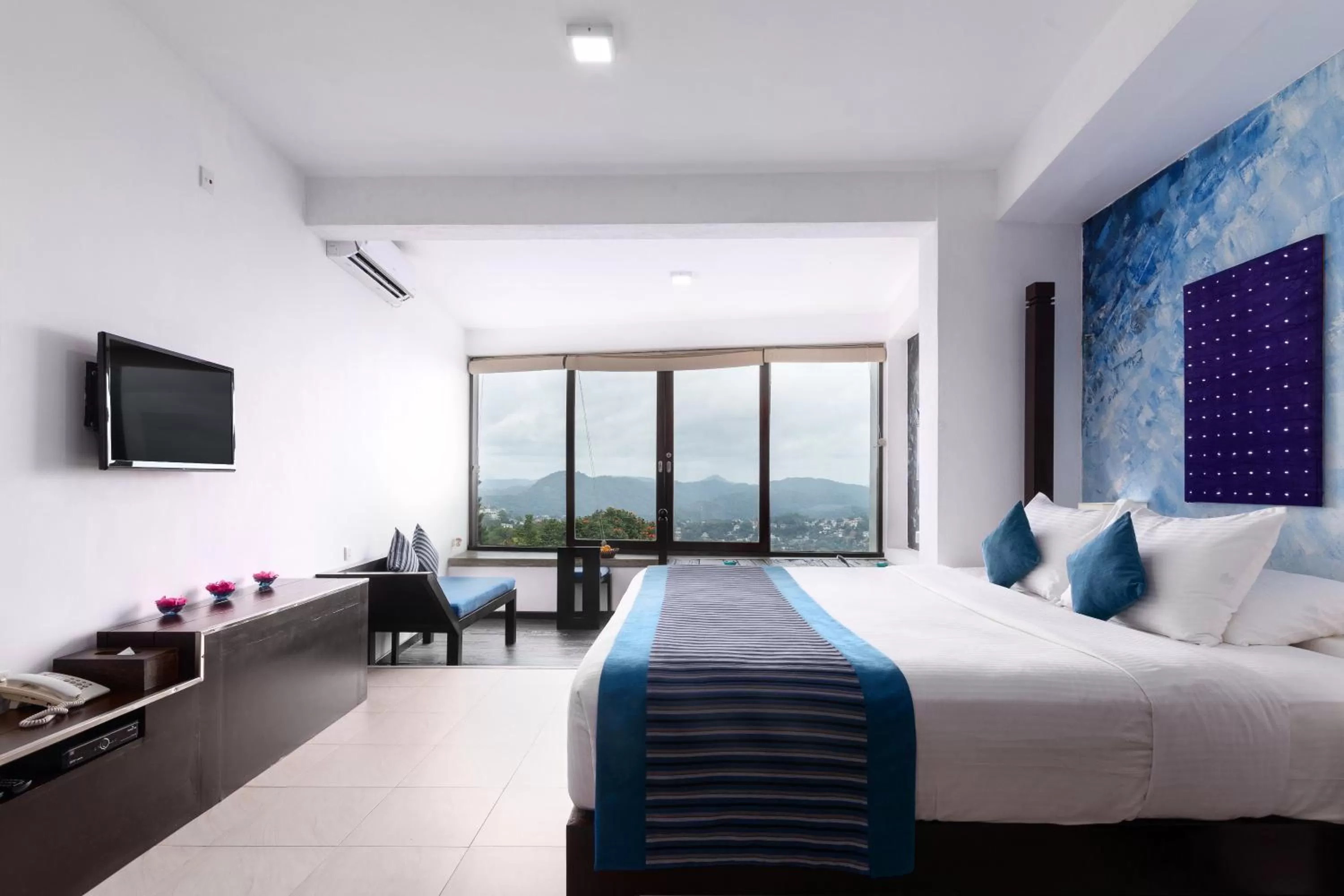 Bedroom, Bed in The Theva Residency