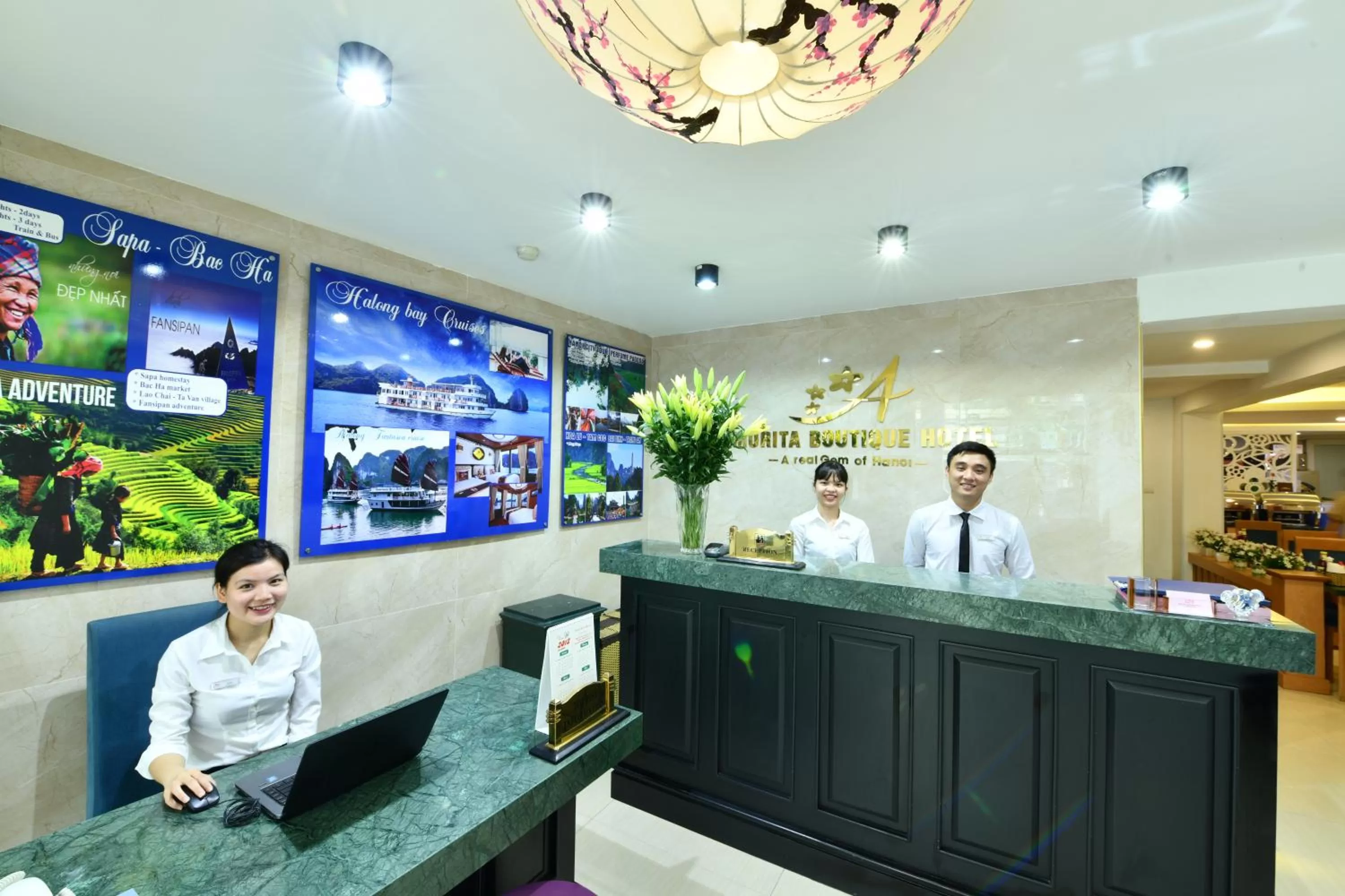 Lobby or reception, Staff in Hanoi Amorita Boutique Hotel & Travel