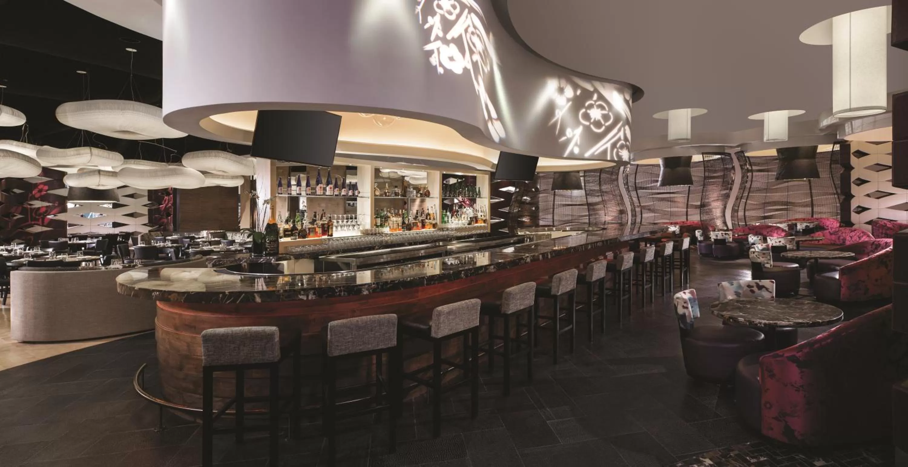 Lounge or bar in Nobu Las Vegas, A Caesars Destination