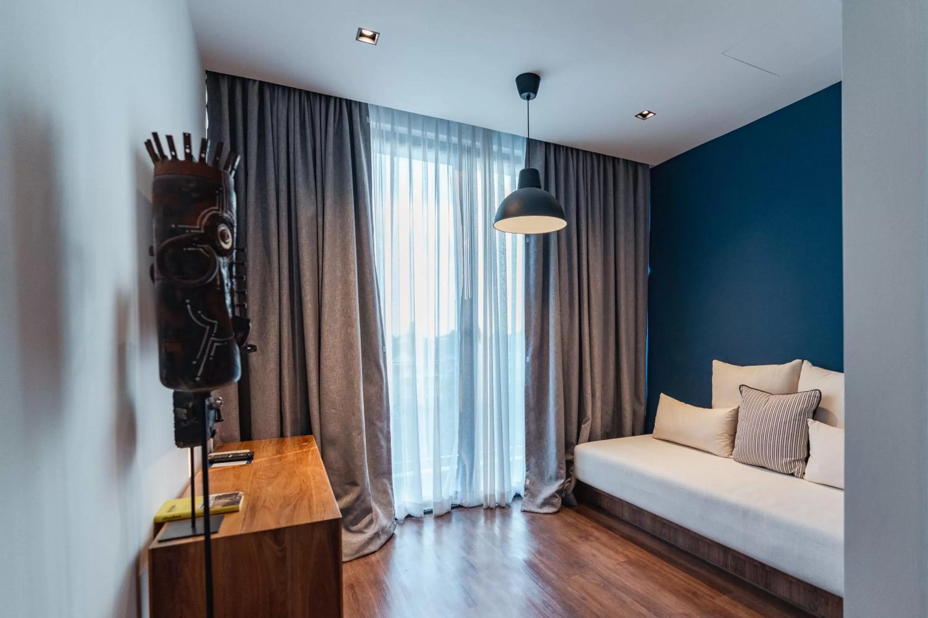 Living room, Bed in QUU HOTEL Chiang Mai