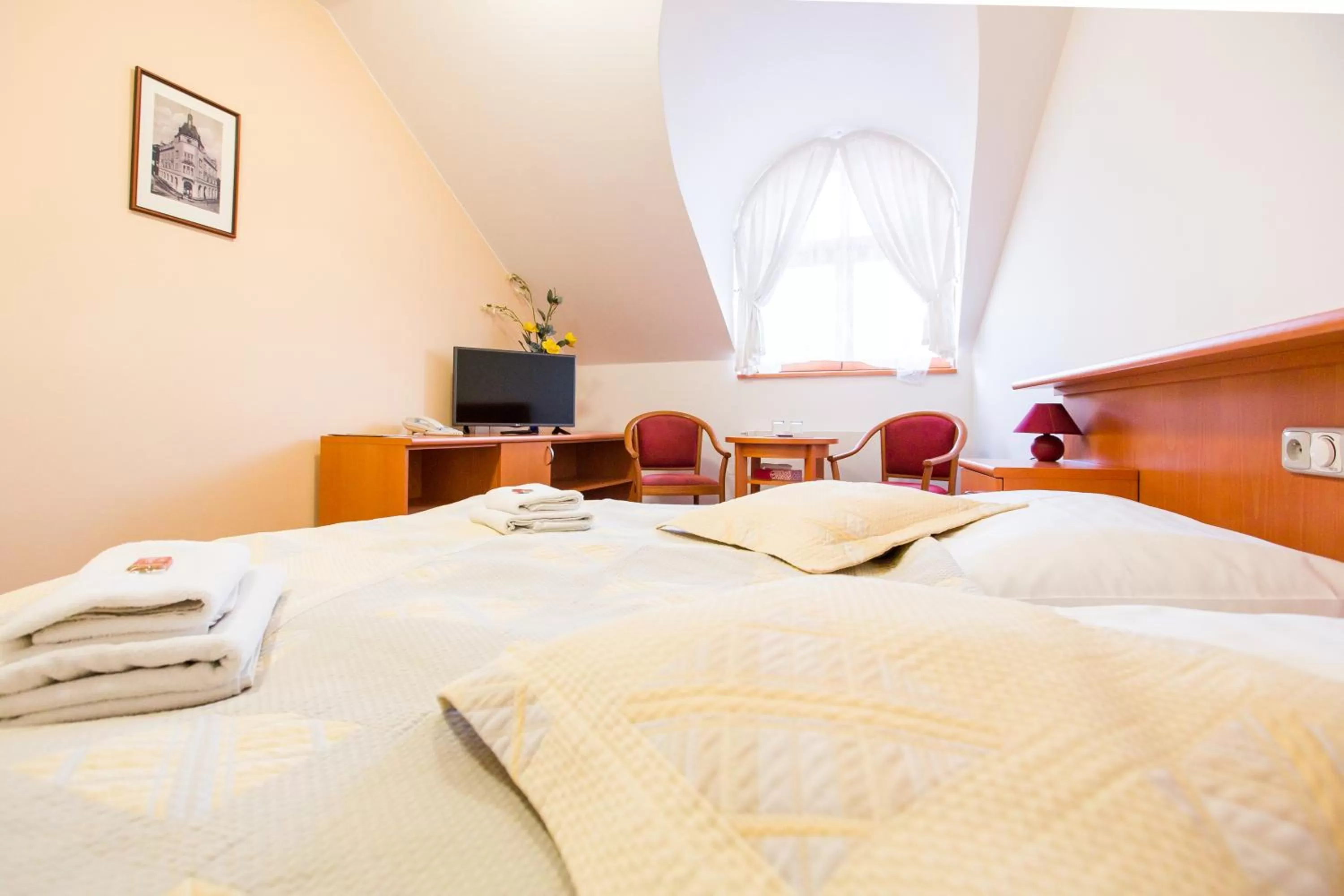 Bedroom, Bed in Hotel U Beránka Náchod