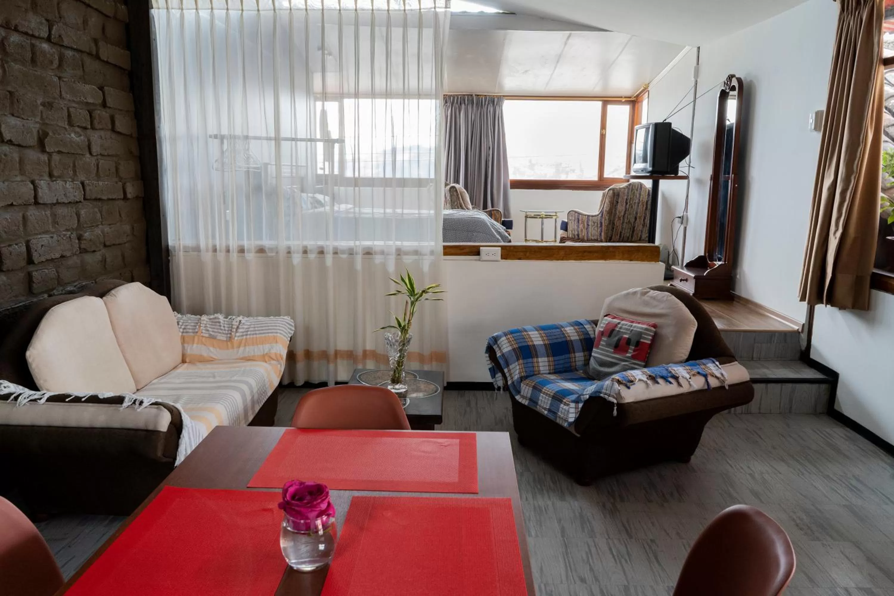Living room in Blue Door Housing Historic Quito