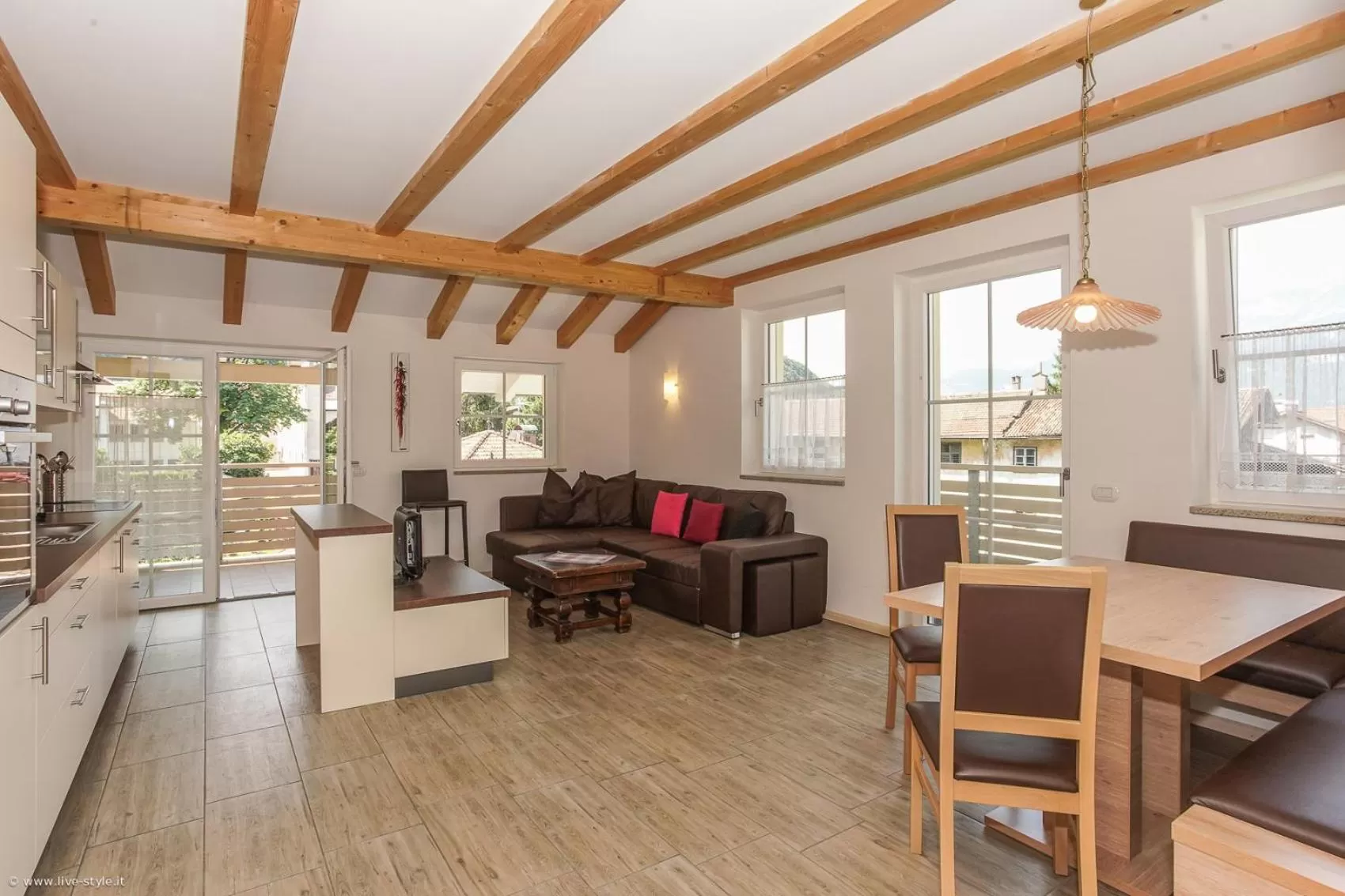 Living room, Seating Area in Apartment Residence Veronika