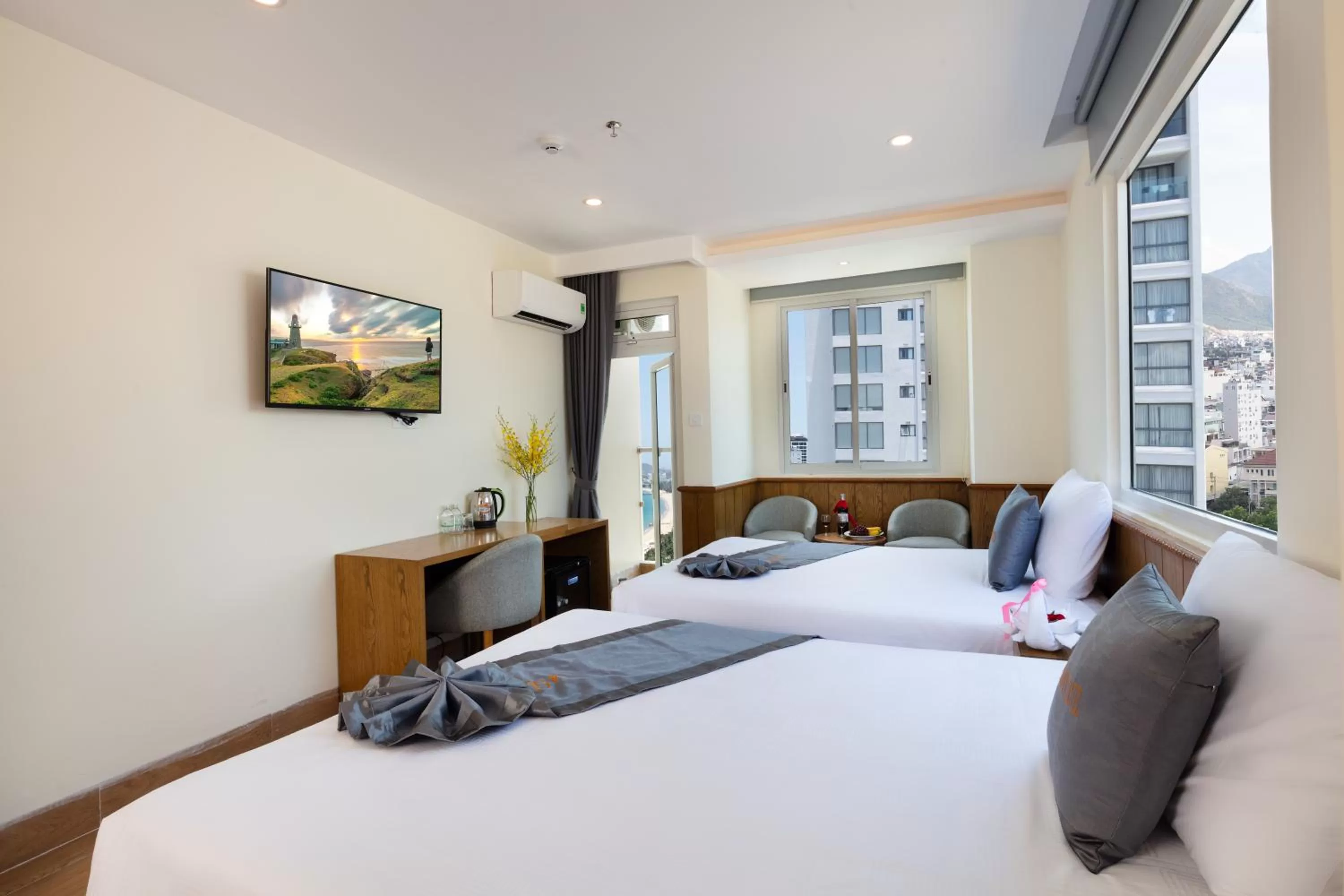 Bed in Glory Nha Trang Hotel