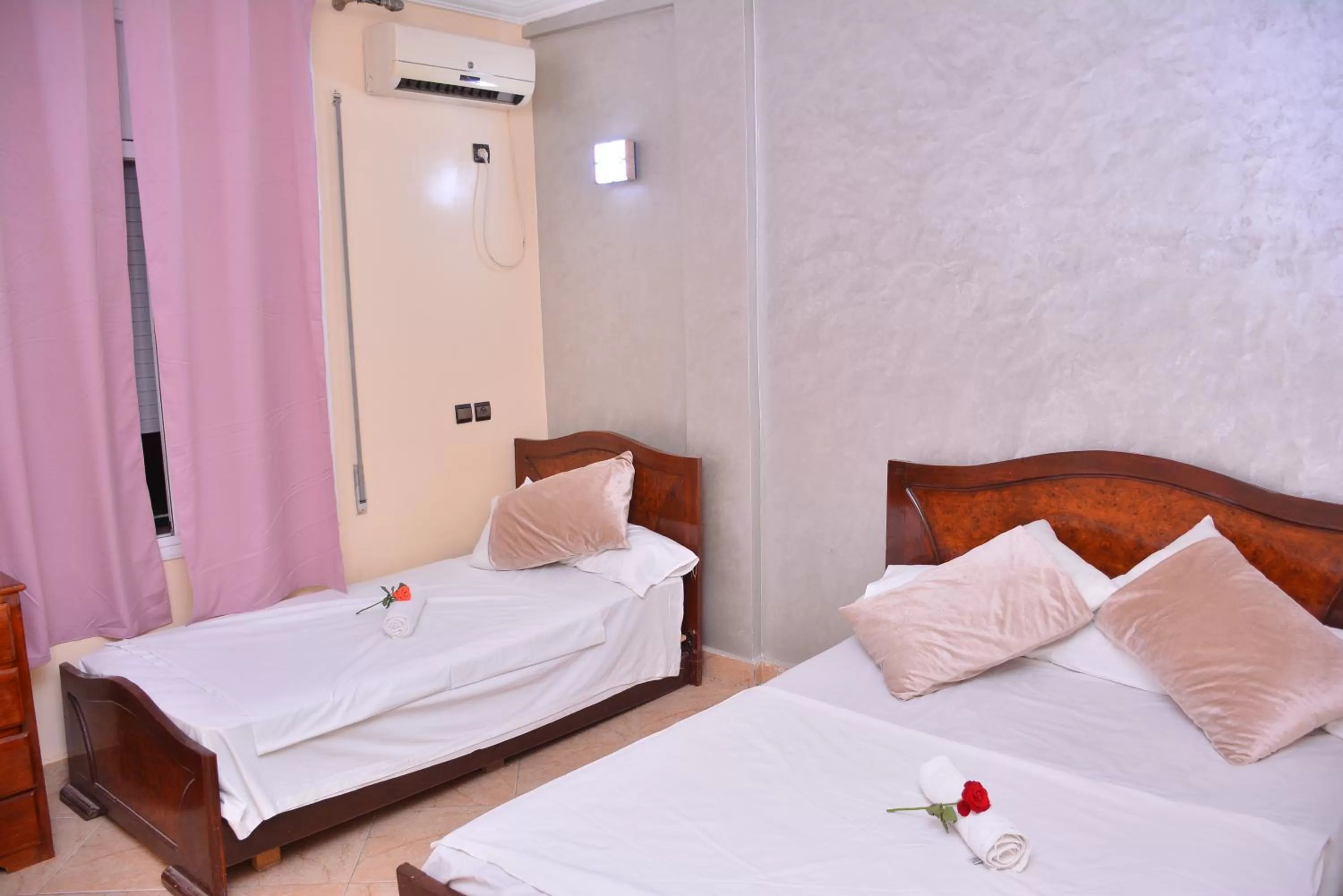 Bed in Hôtel Elfekri