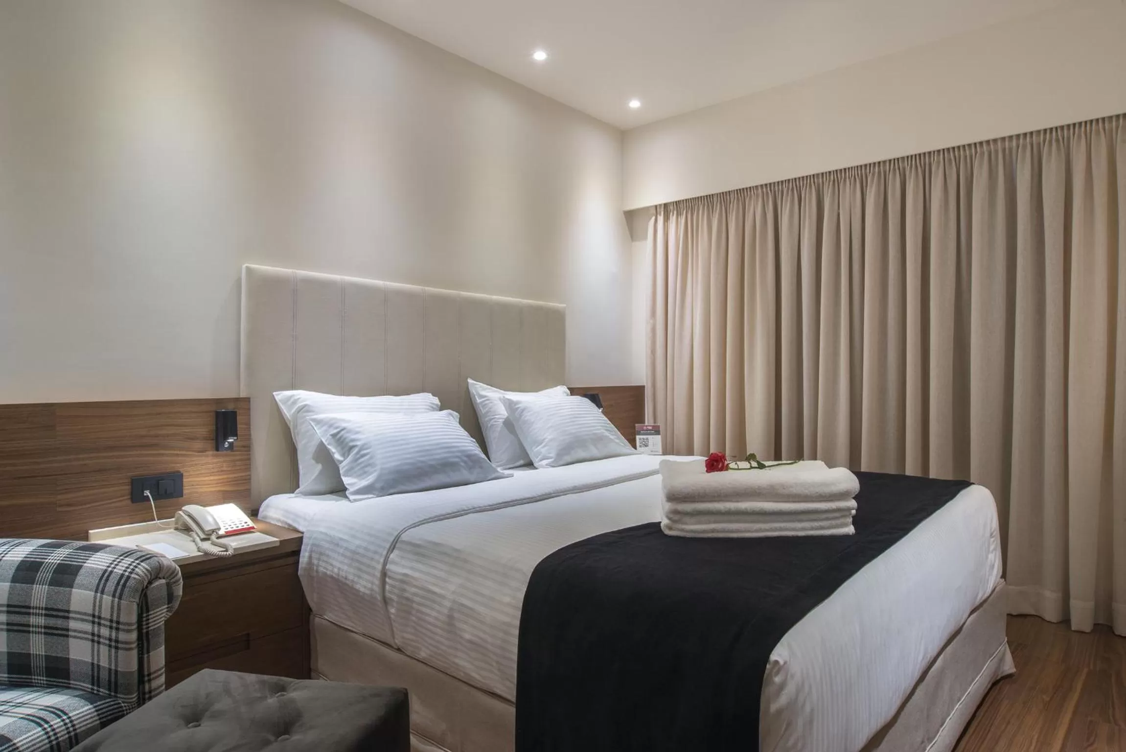 Bed in Civitel Akali Hotel