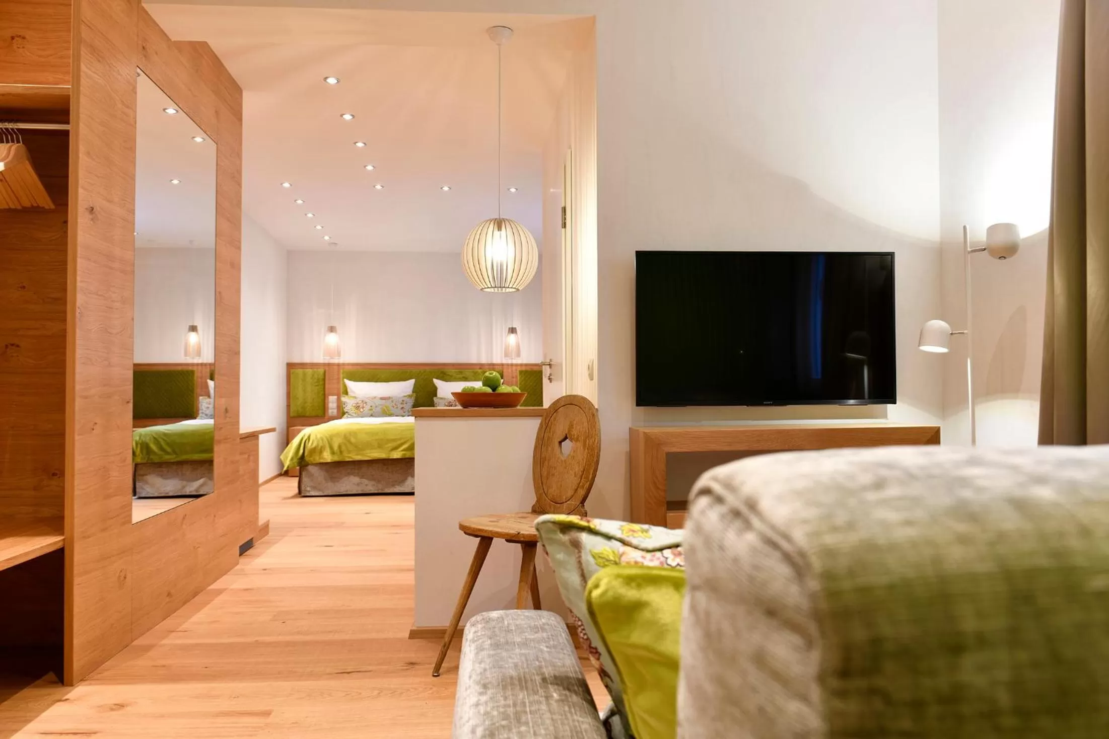 Bed in Romantik Hotel Markusturm