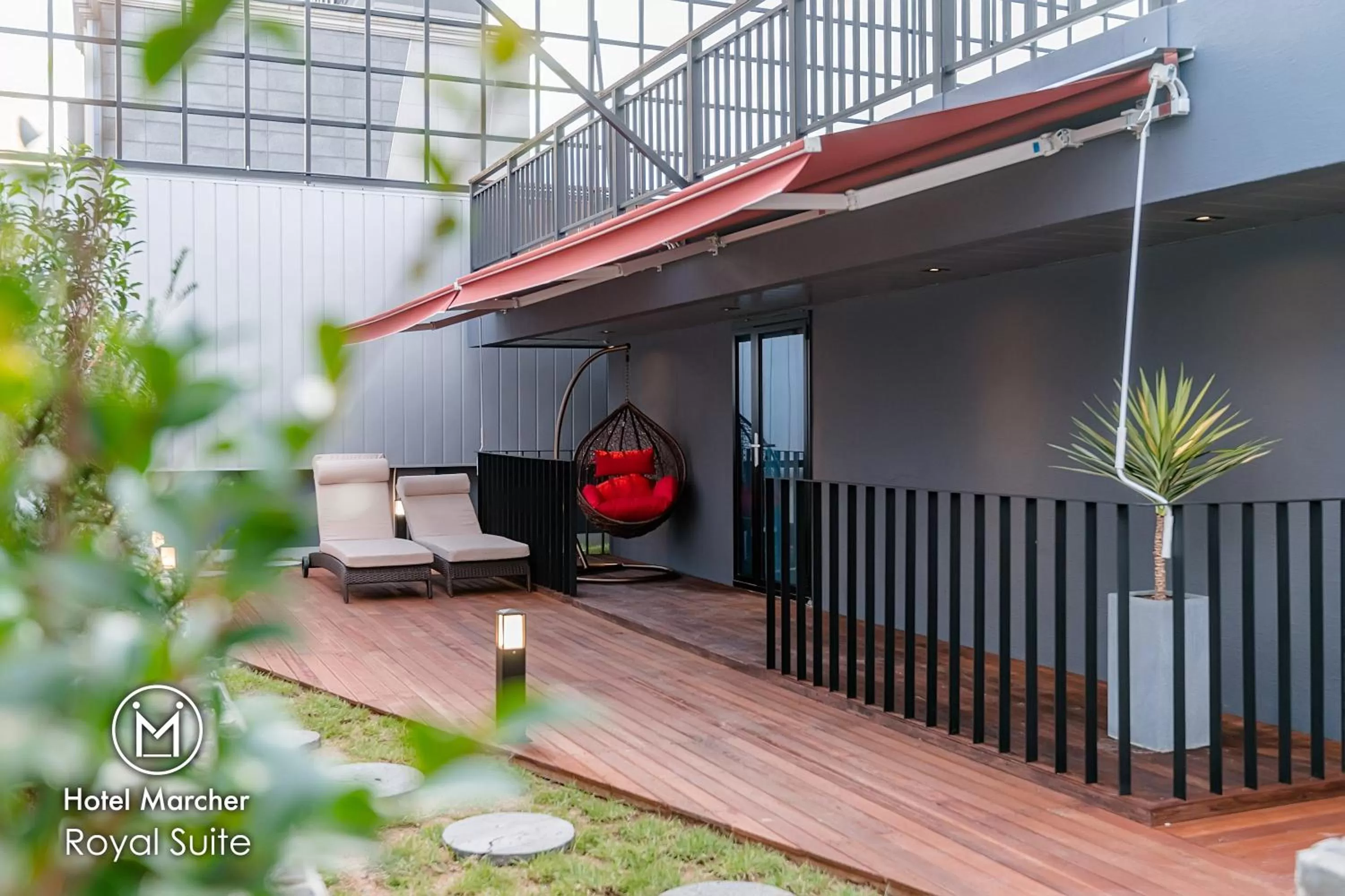 Balcony/Terrace in Hotel Marcher
