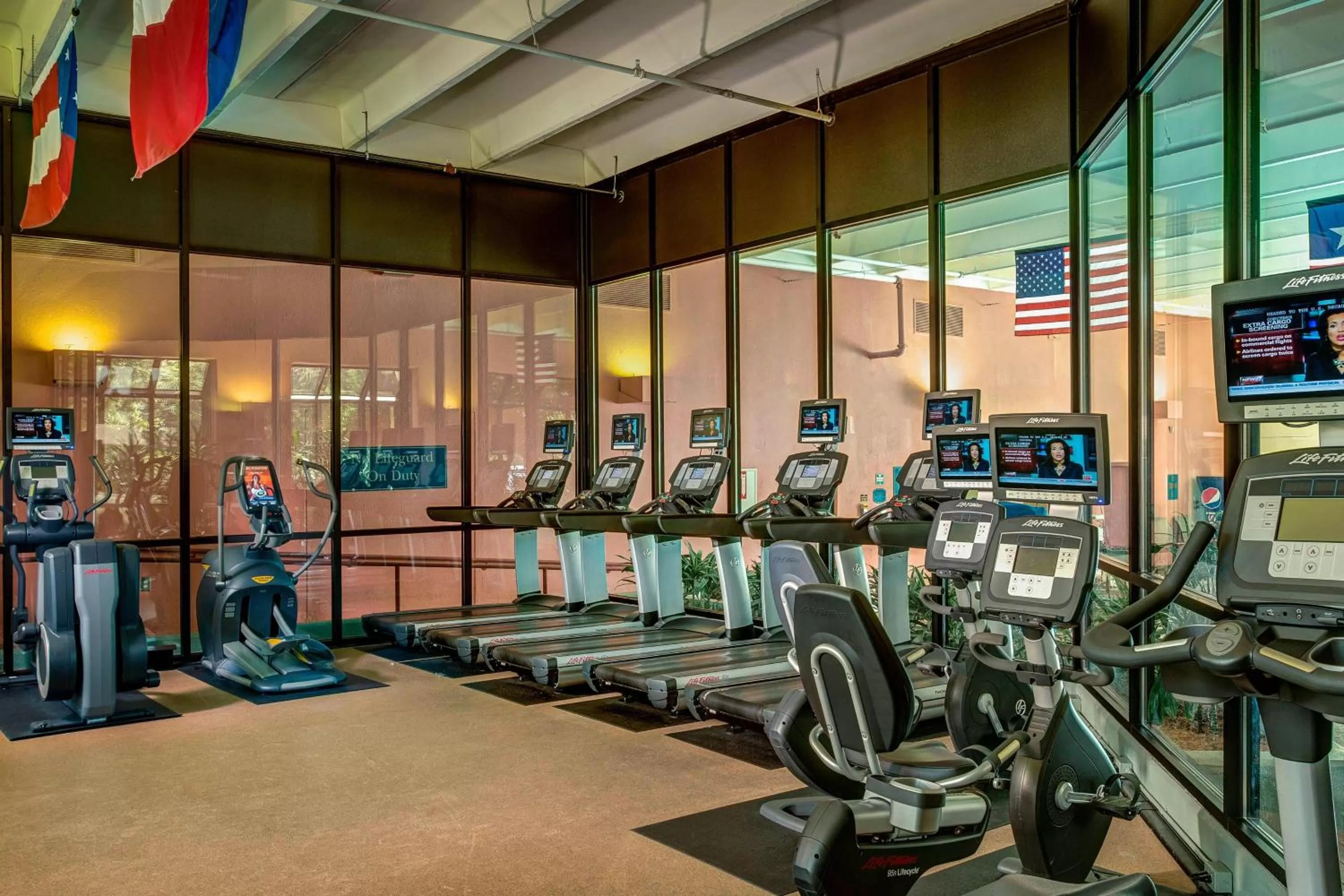 Fitness centre/facilities in Houston Marriott Westchase