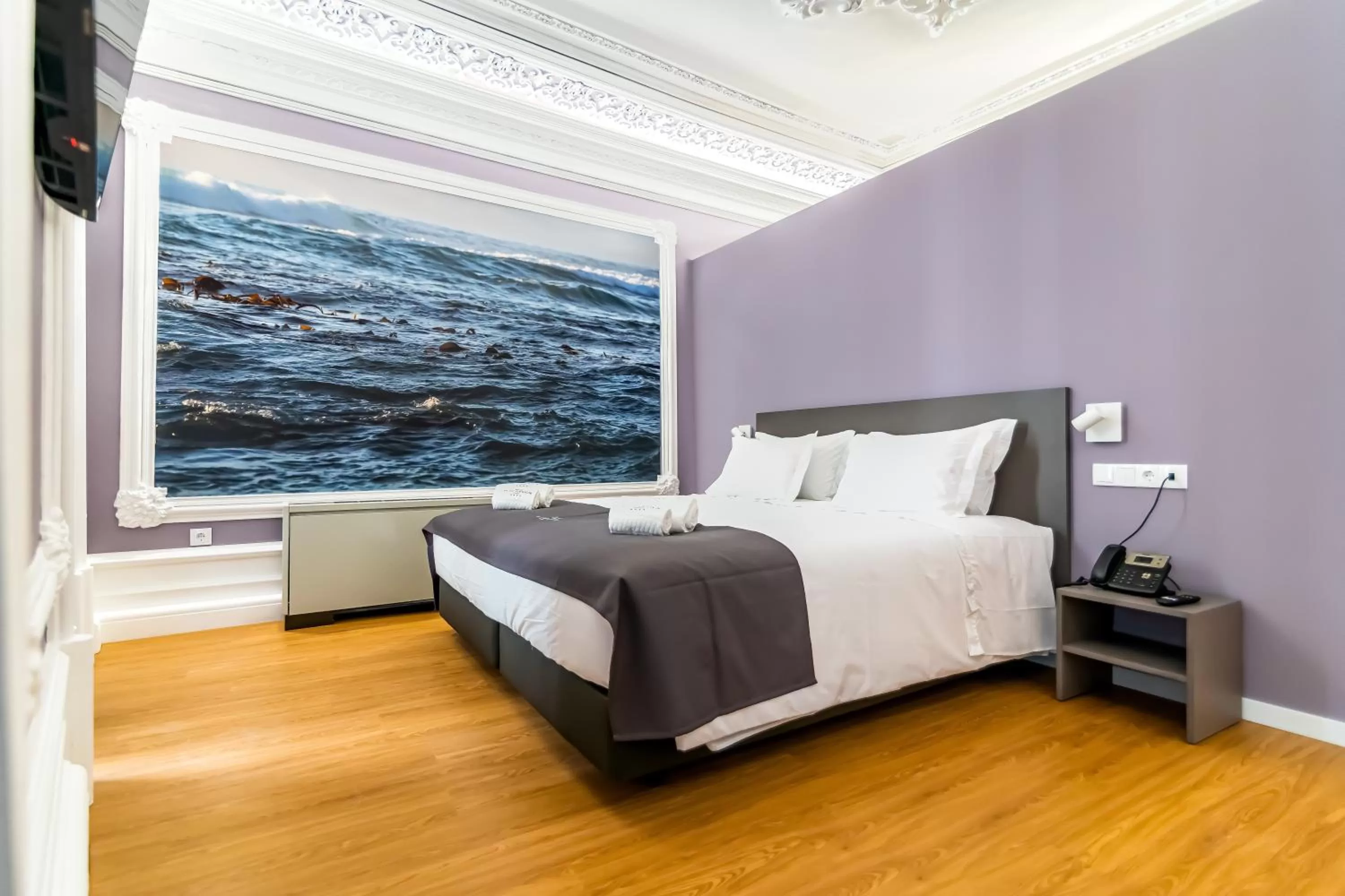 Bed in Flag Design Hotel