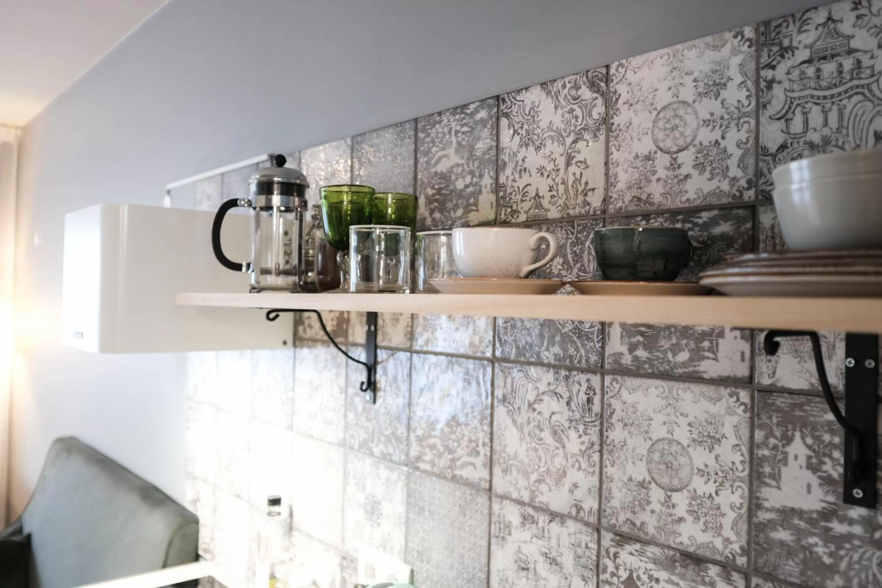 Kitchen or kitchenette in Saga Studios by Heimaleiga