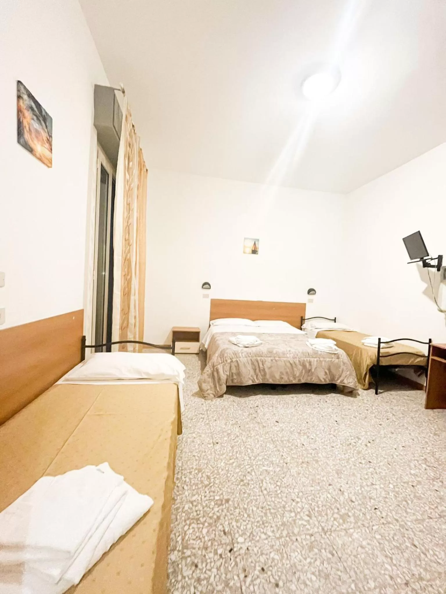 Bed in Hotel villa del bagnino