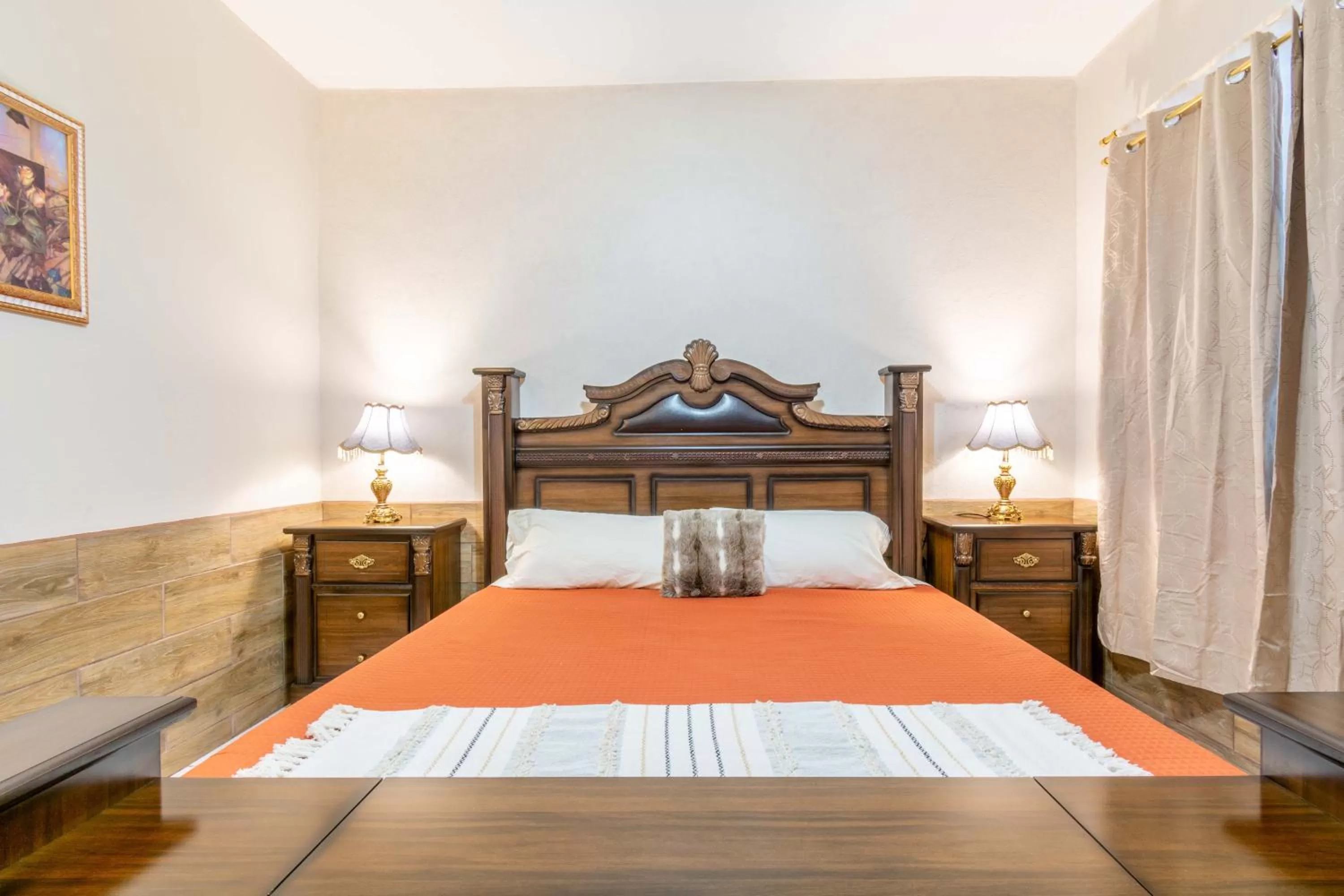 Bed in Hostería Casa Marquez