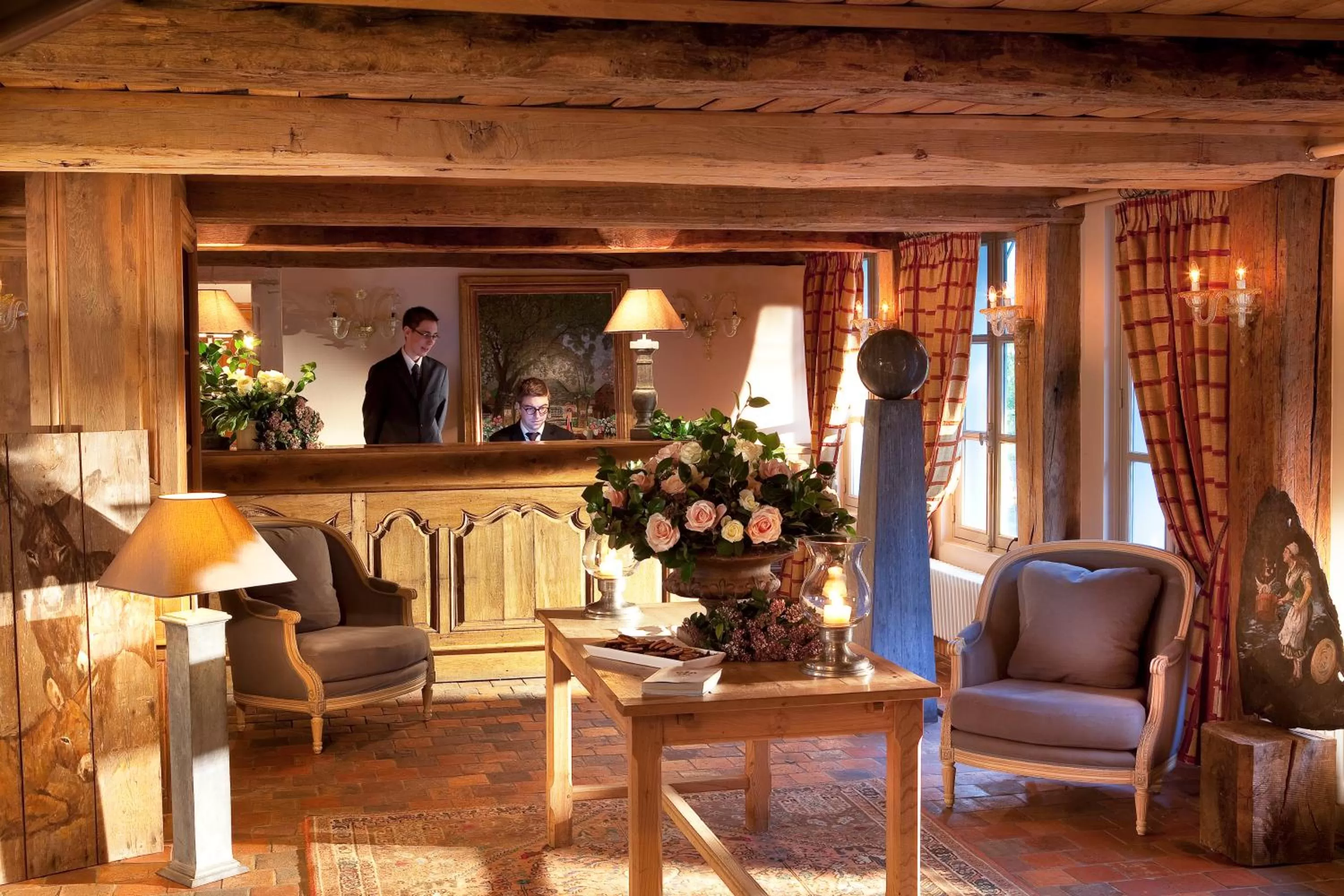 Lobby or reception in La Ferme Saint Simeon Hotel & Spa - Relais & Chateaux