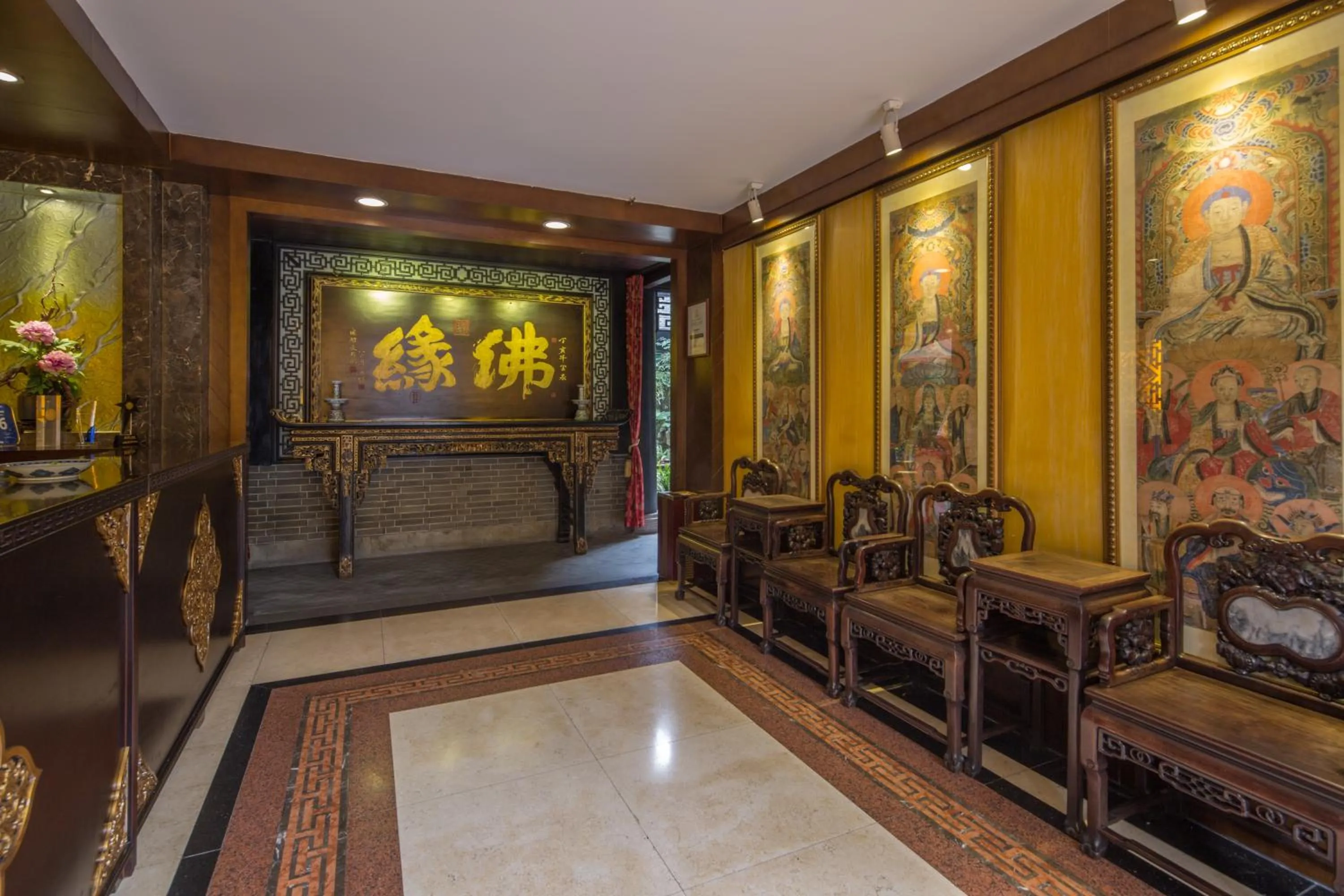 Lobby or reception in Buddha Zen Hotel
