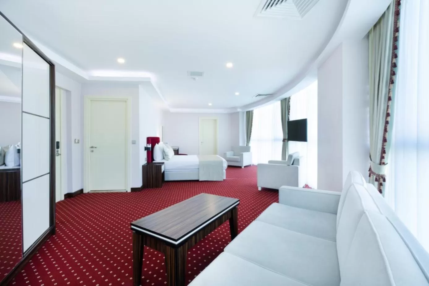 Seating area in Sky Tower King Hotel