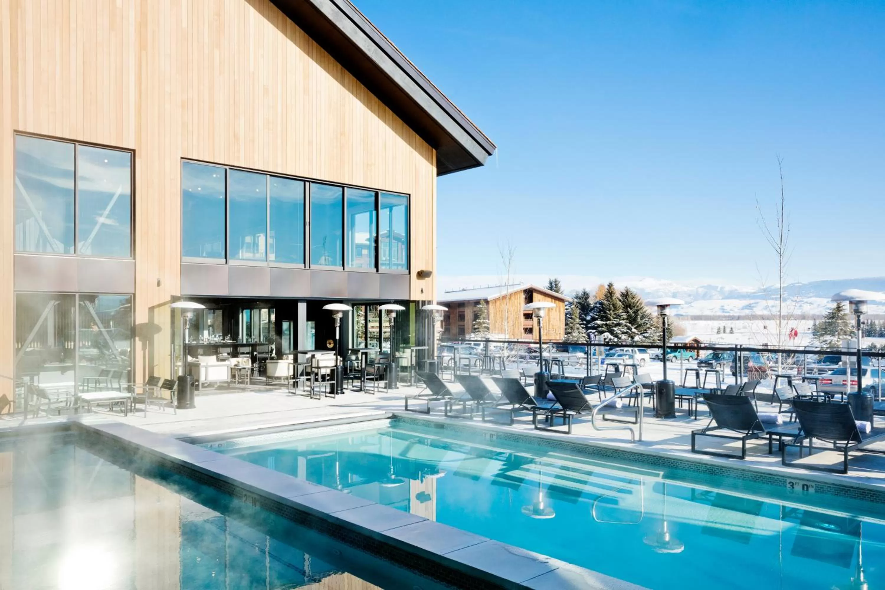 Swimming pool in Gravity Haus Jackson Hole
