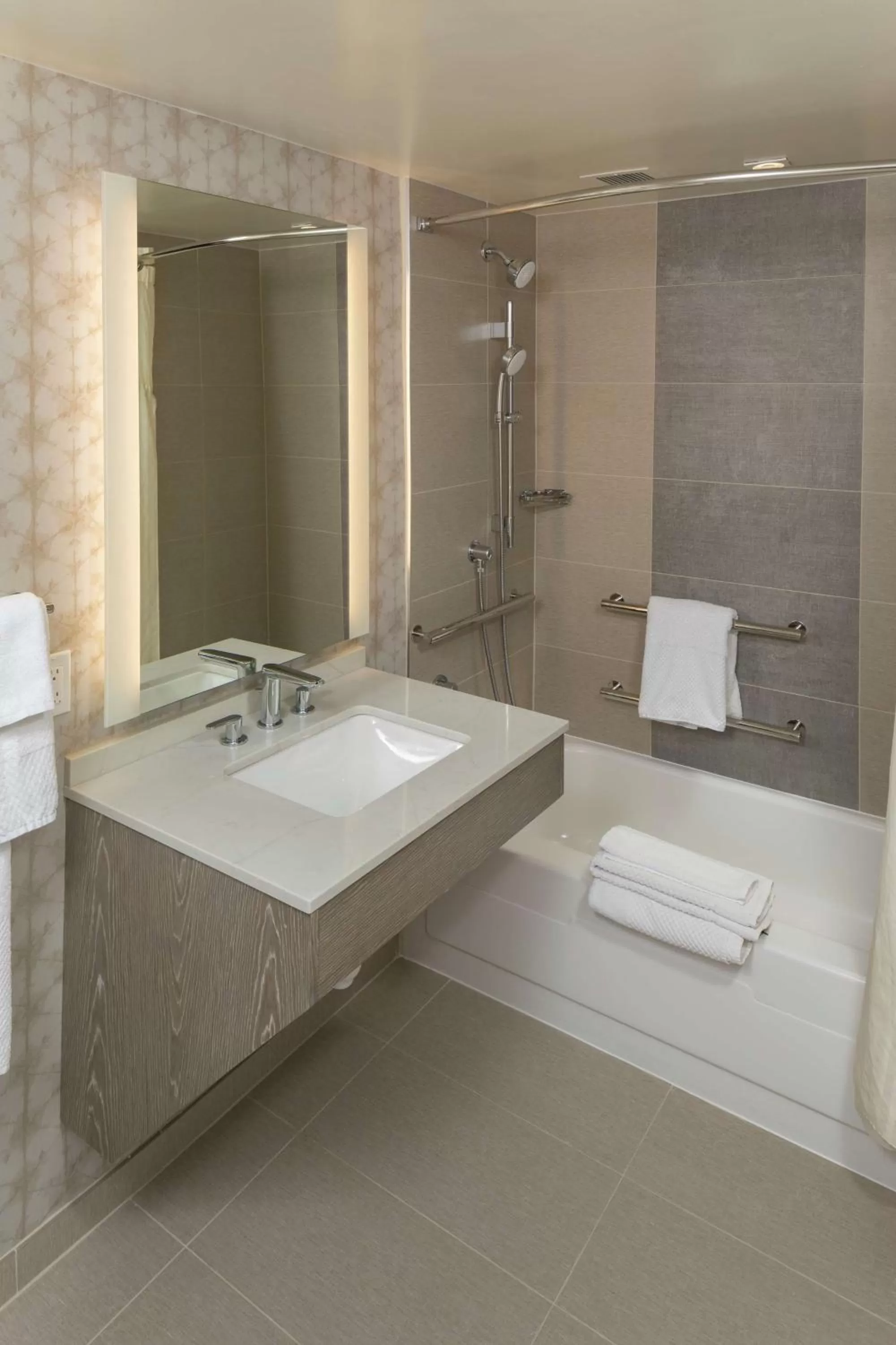 Bathroom in Hilton Birmingham Downtown at UAB