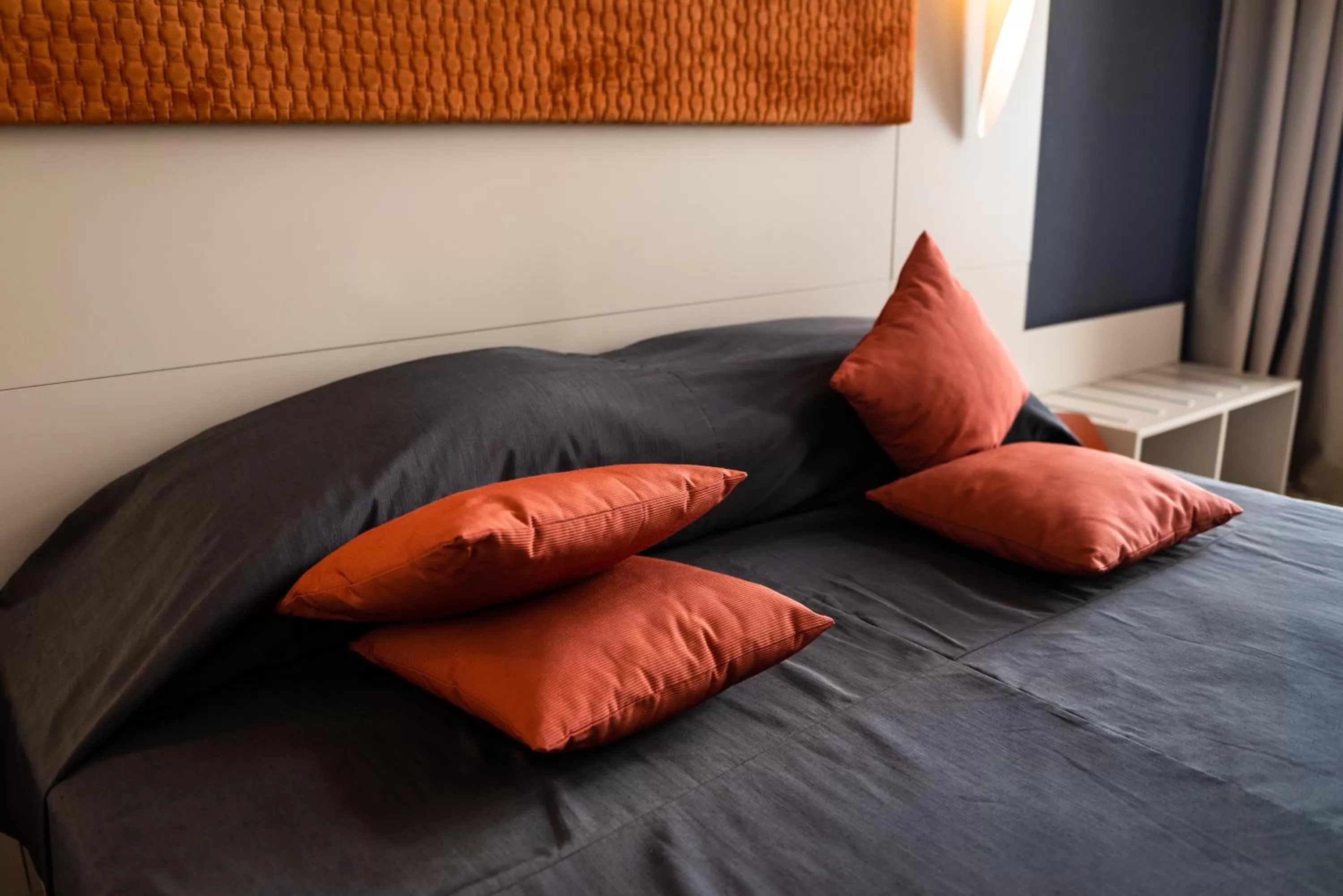 Bedroom, Bed in Central Gallery Rooms- Palazzo D'Ali' Staiti XIX