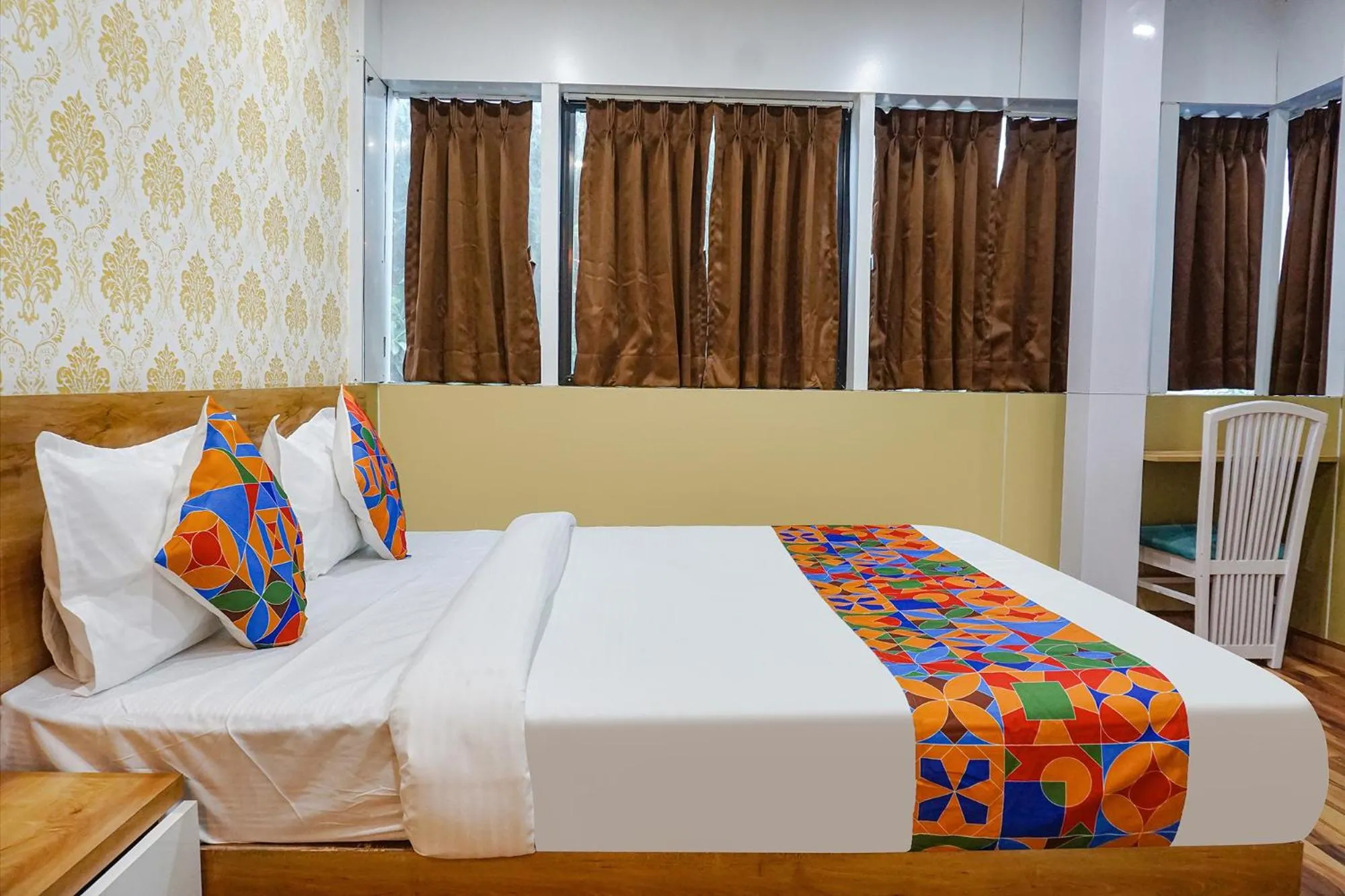 Bed in FabHotel Tan Square - Nr Eon IT Park