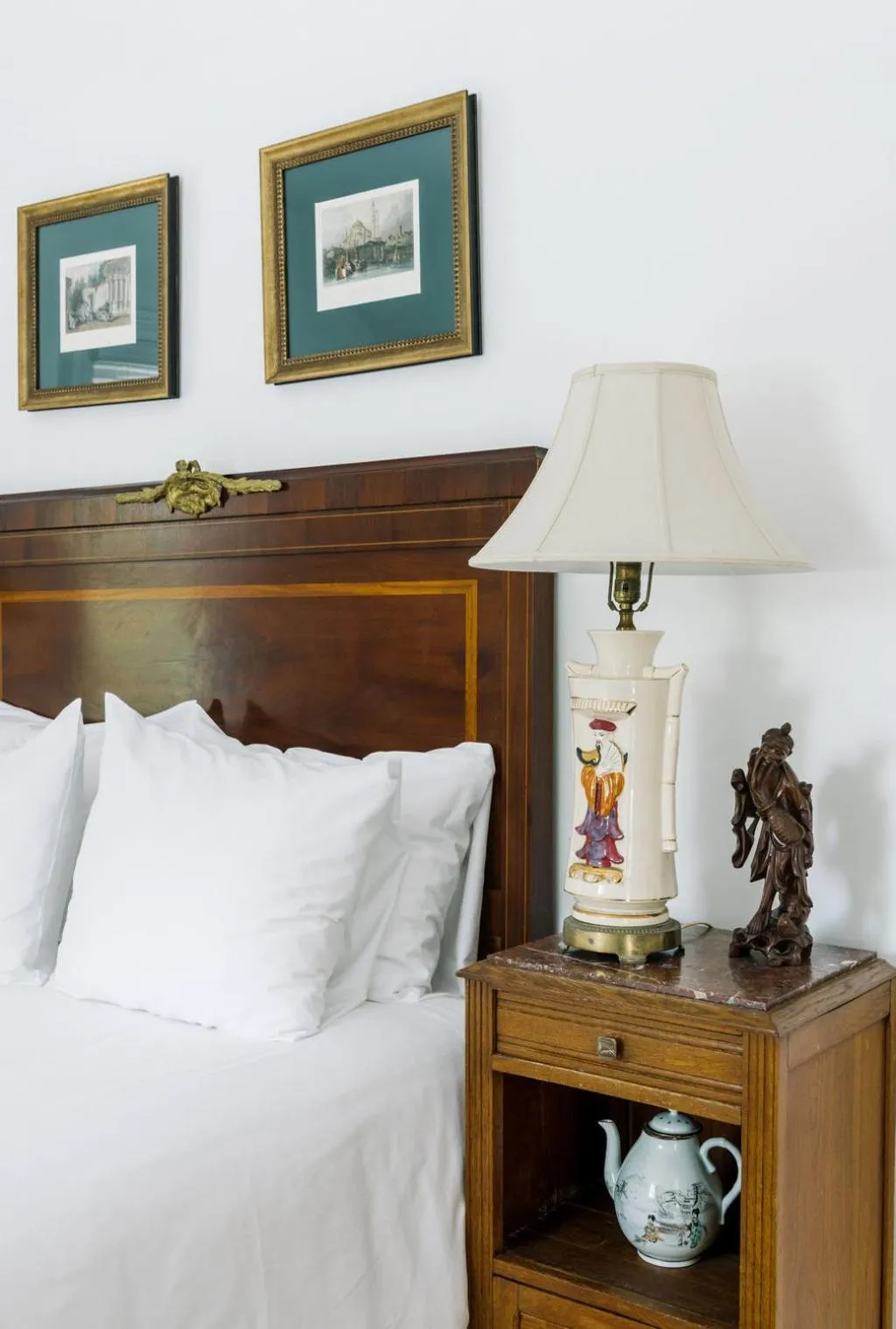 Decorative detail, Bed in Merrill House