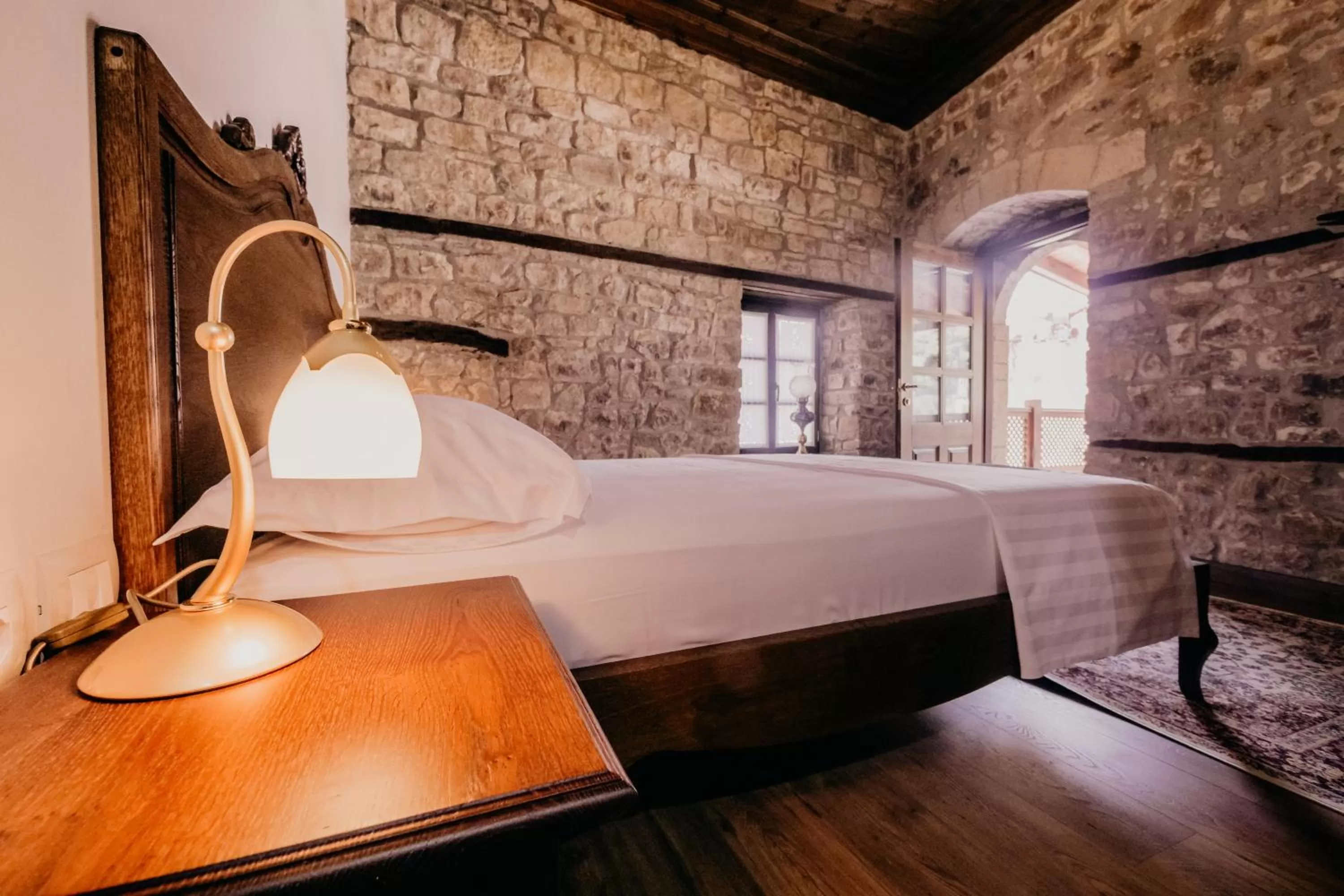 Bed in Beratino Hotel