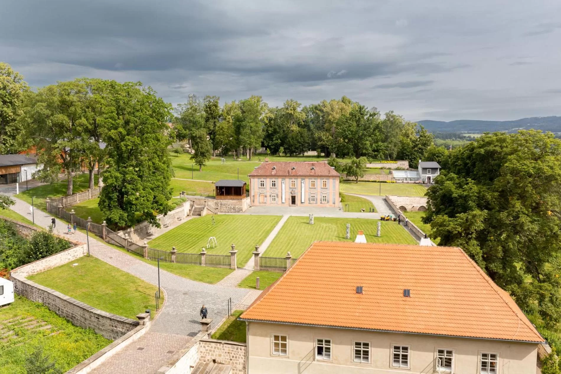 Garden in Dům Hostů Klášter Broumov