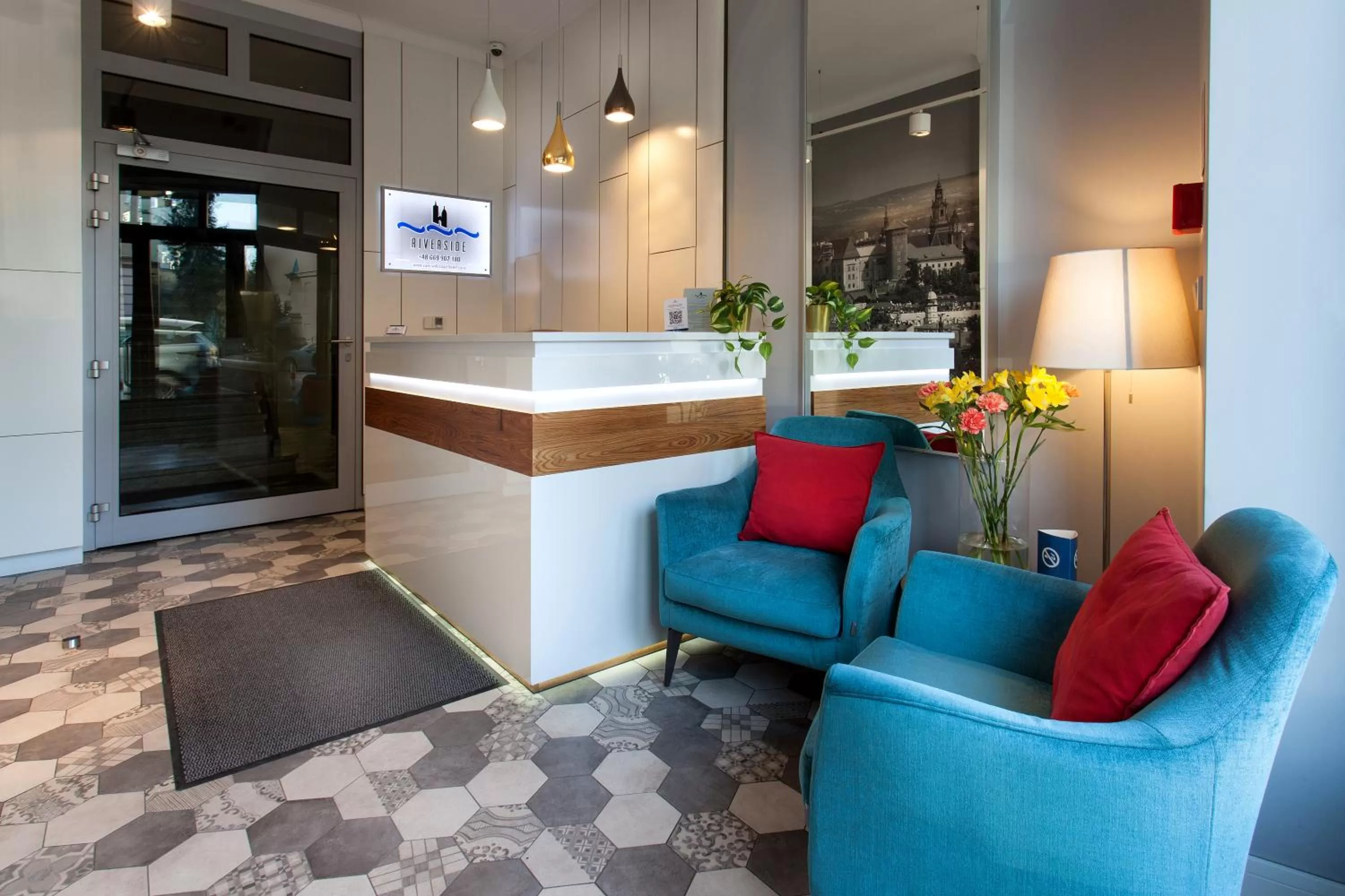 Lobby or reception in Riverside Aparthotel Cracow