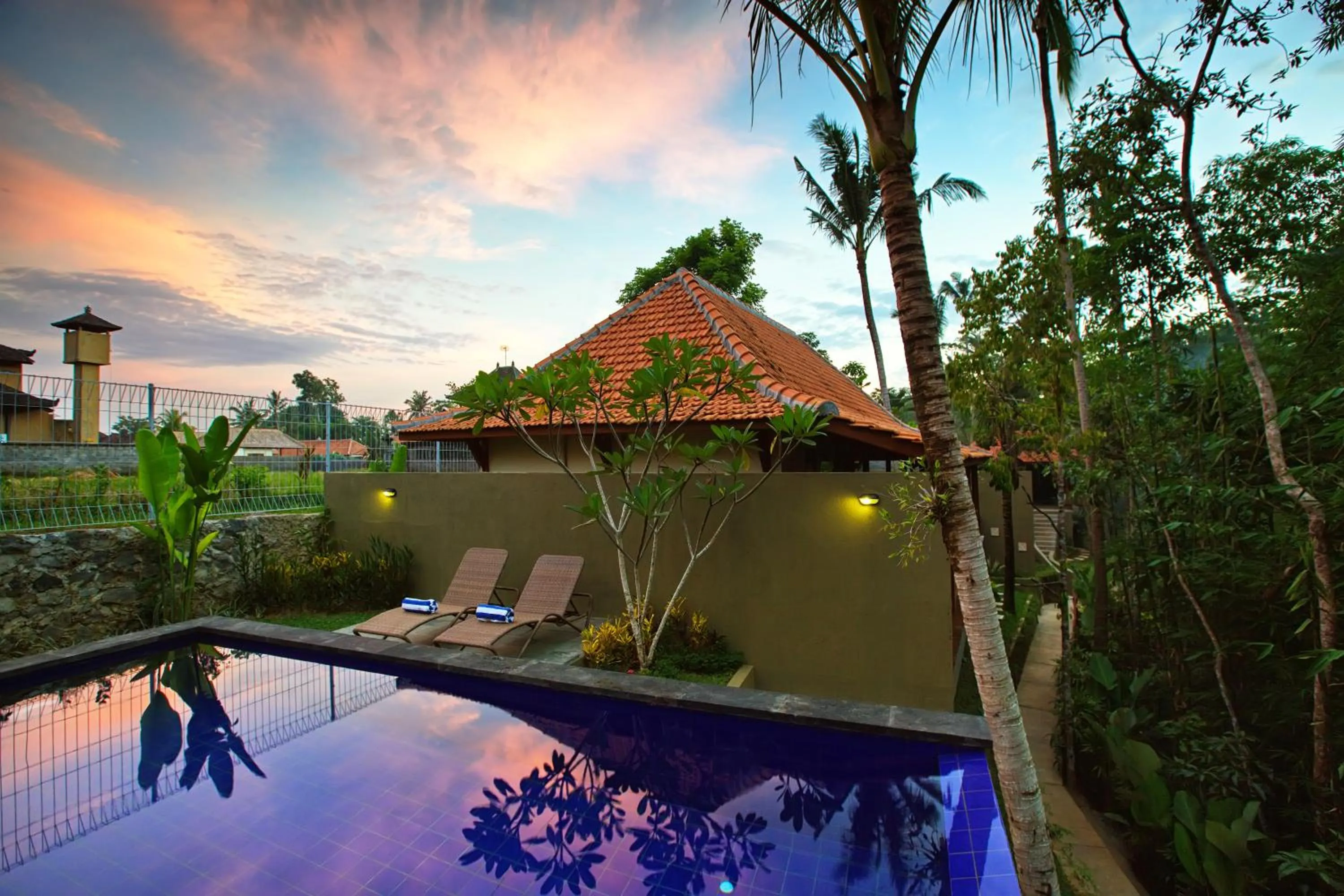 Pool view in Ubud Heaven Sayan