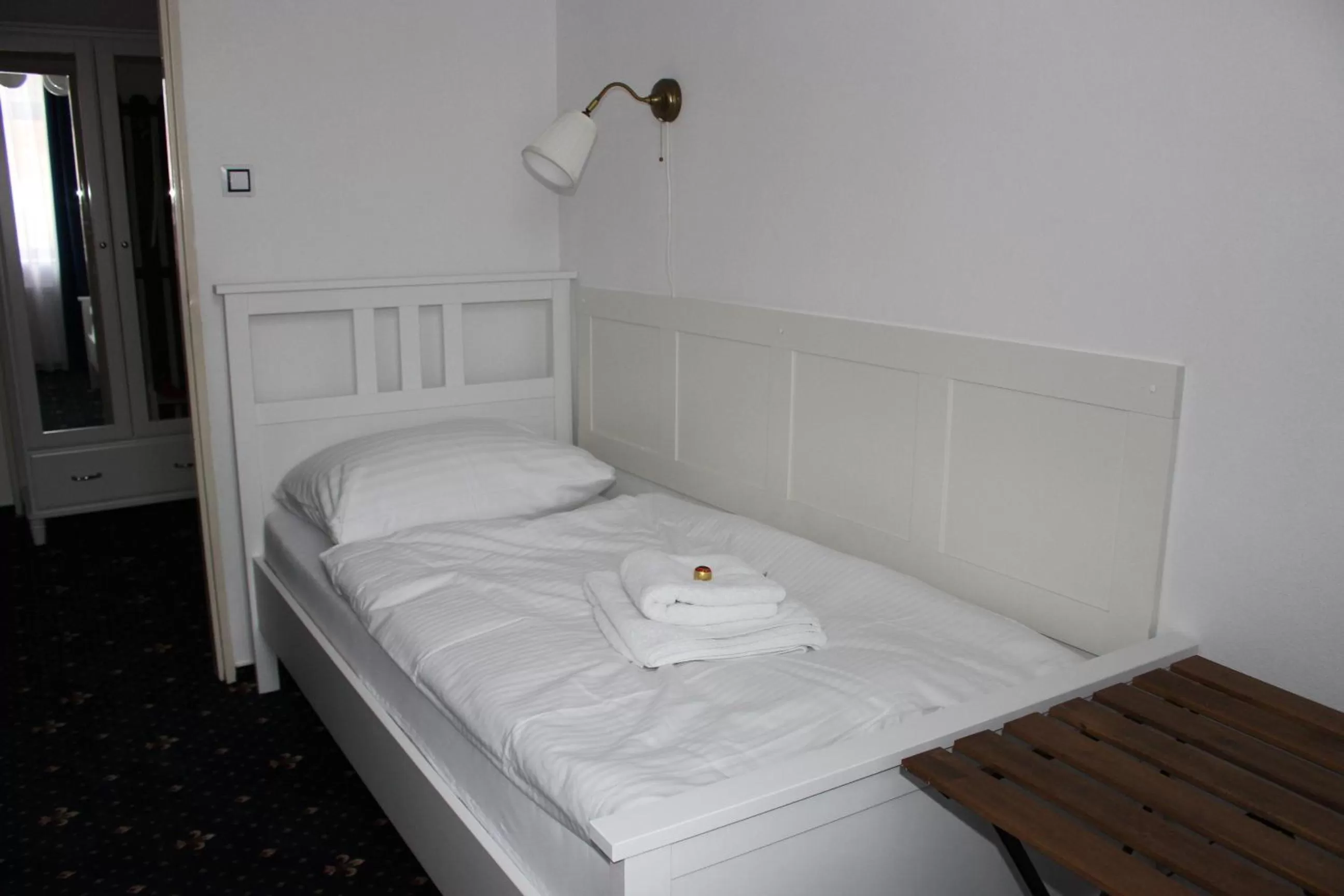Bed in Hotel Amadeus