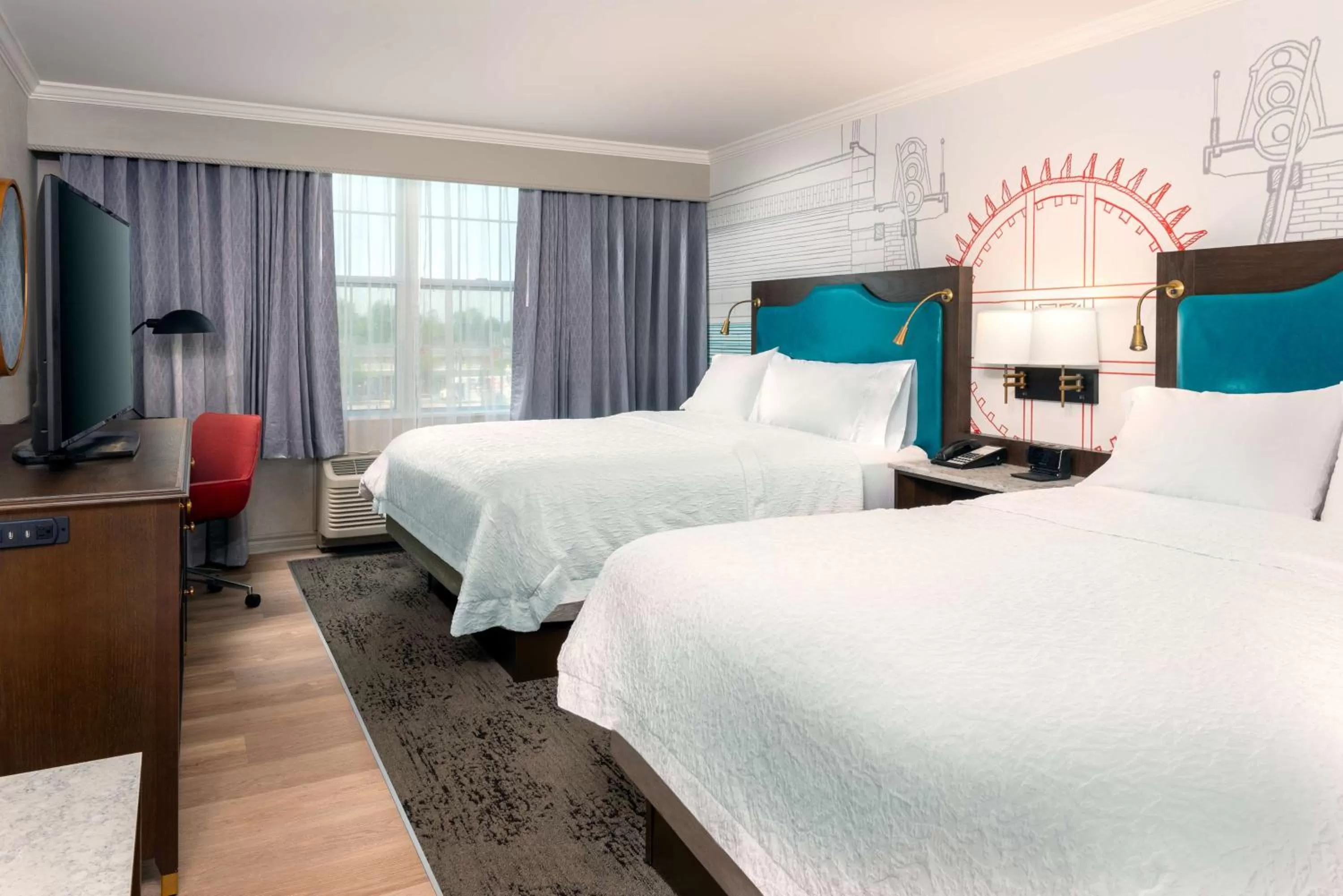 Bed in Hampton Inn Buffalo-Williamsville