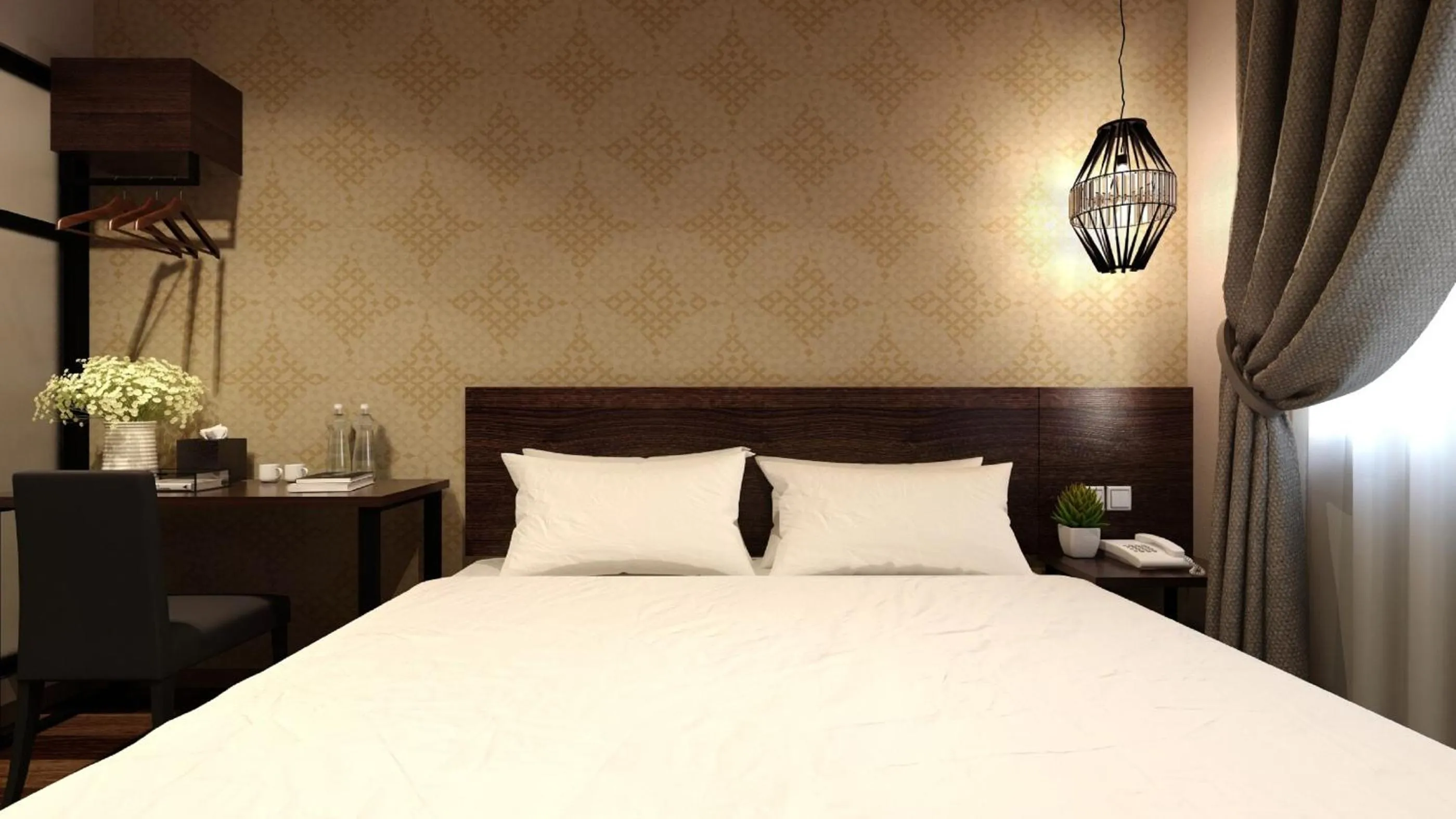 Bedroom, Bed in The Square Hotel